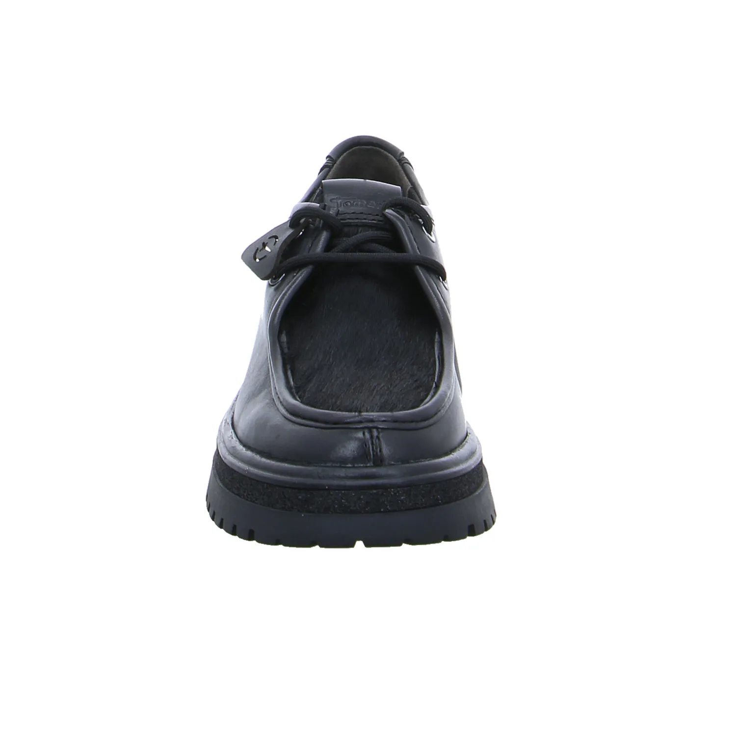 TAMARIS Schnürschuh Schwarz Leder 