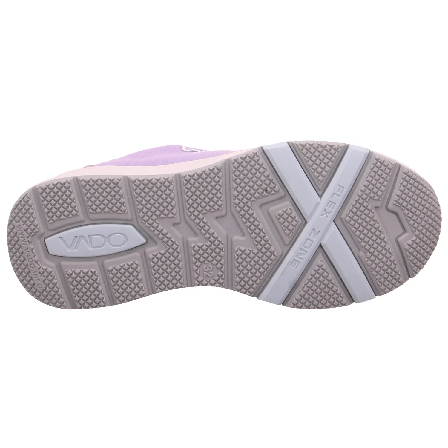VADO Sneaker Outdoor Mädchen-Halbschuh Klett Flieder Textil 