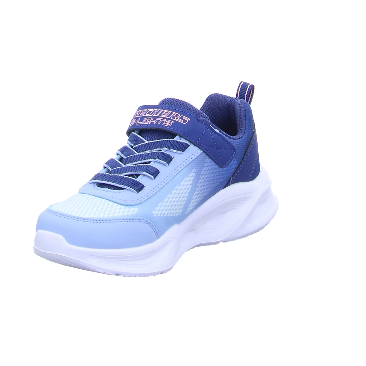 SKECHERS Sneaker Kleinkinder-Halbschuh Klett Navy Textil 