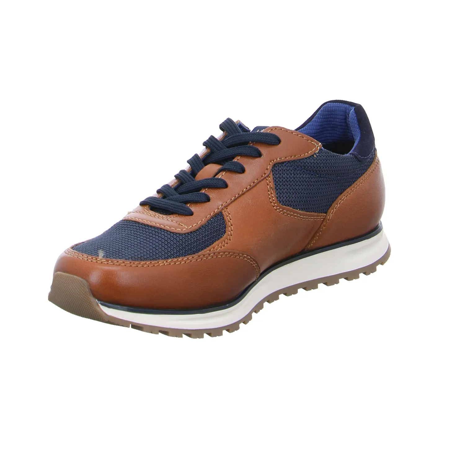 BUGATTI SHOES Halbschuhe Sneaker Cognac Leder BUGATTI SHOES Halbschuhe Sneaker Cognac Leder