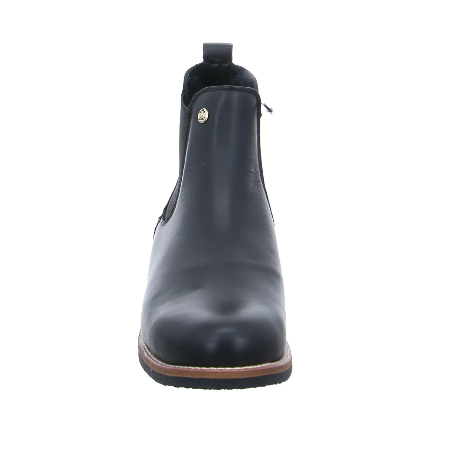 PANAMA JACK mit Lammfell - Innenfutter Boot Schwarz Leder PANAMA JACK mit Lammfell - Innenfutter Boot Schwarz Leder