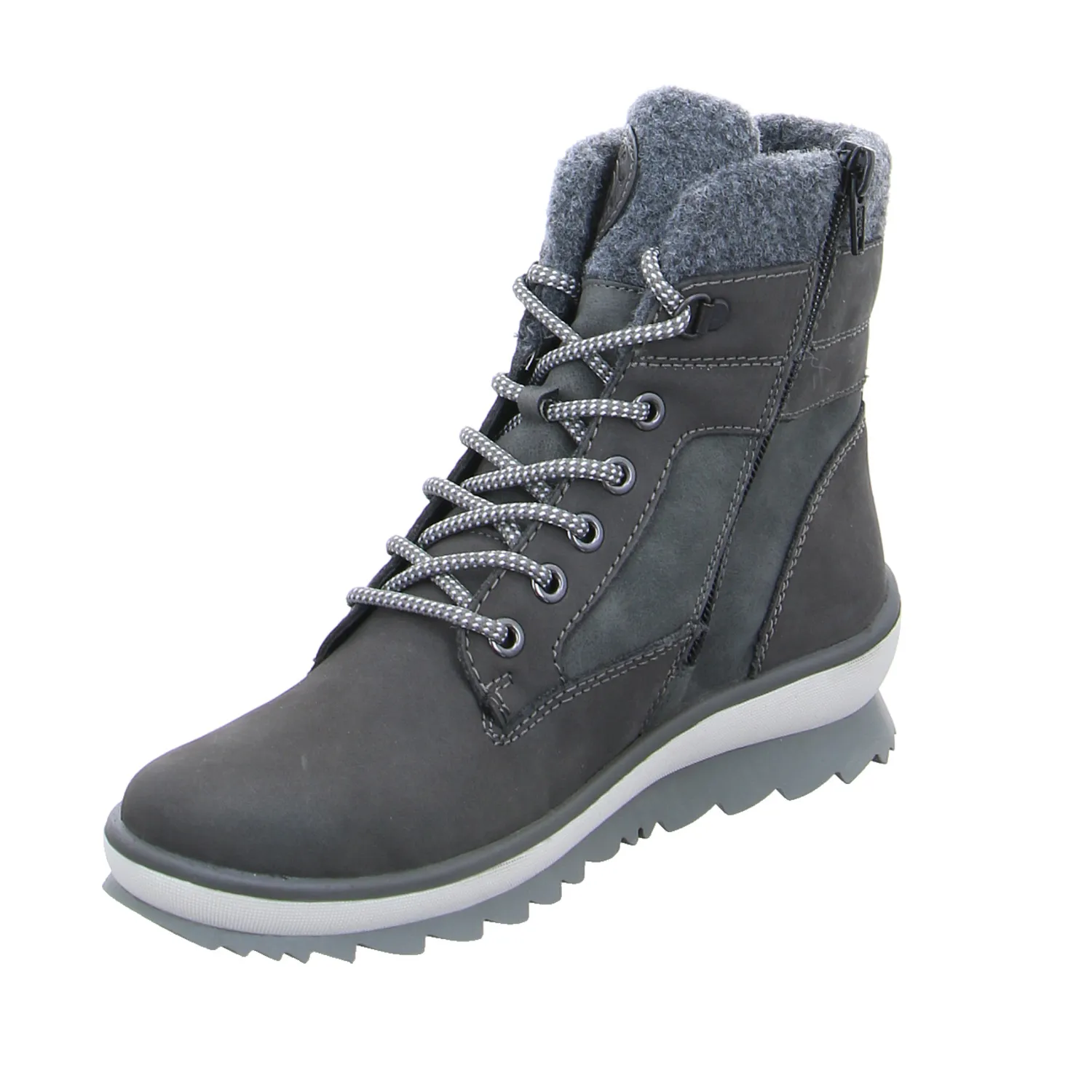 REMONTE mit TEX Membrane Comfort-Snowboot Grau Leder REMONTE mit TEX Membrane Comfort-Snowboot Grau Leder