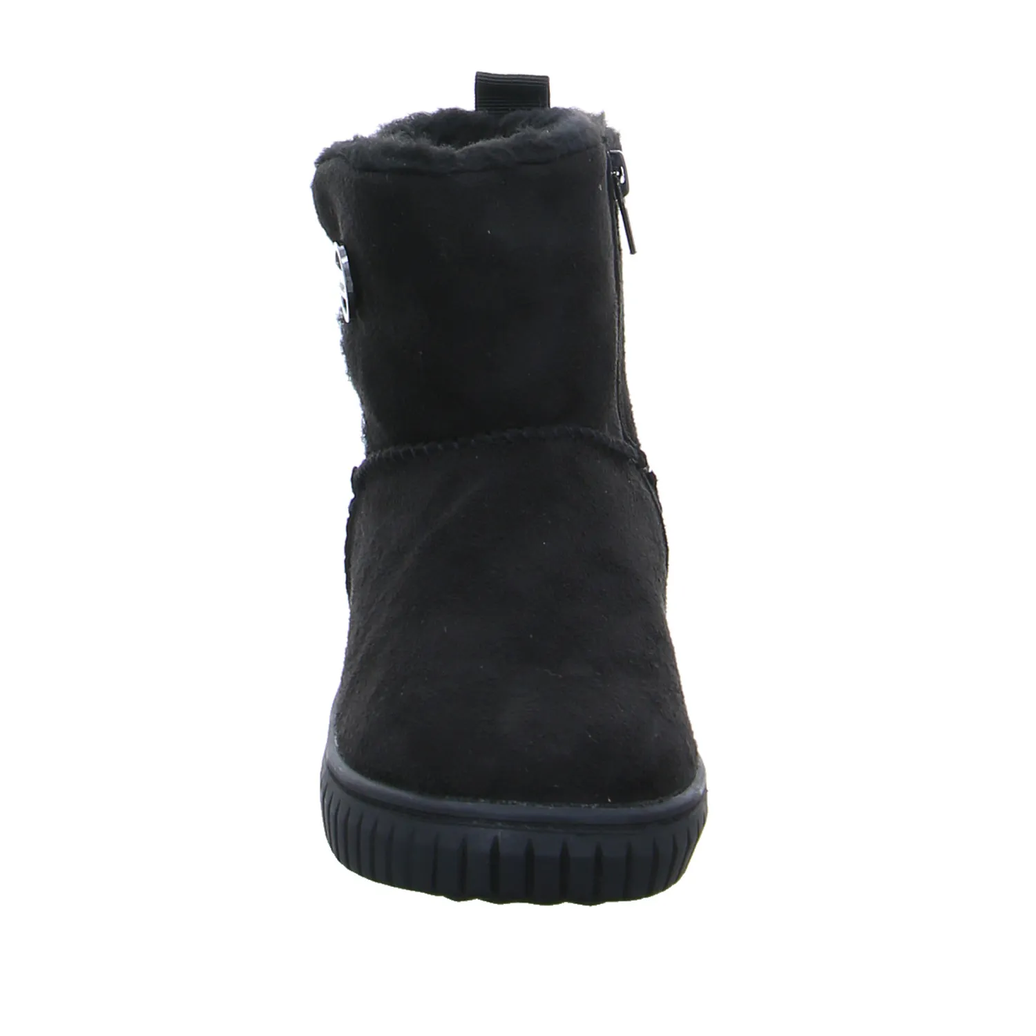 S.OLIVER Bootie Mädchen-Winter-Bottine Schwarz Lederimitat 