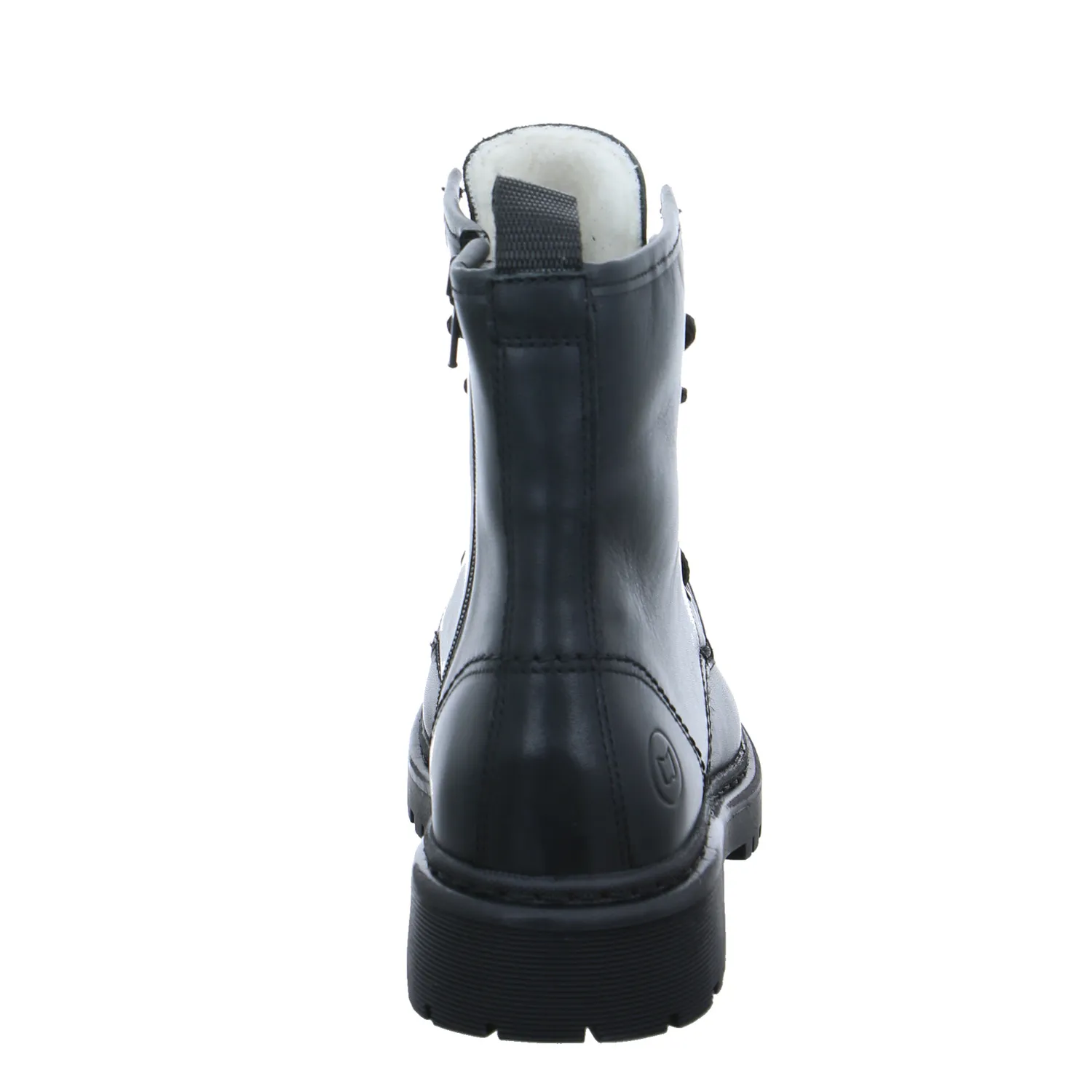 SCHUHENGEL mit Wollfutter Boot Schwarz Leder 