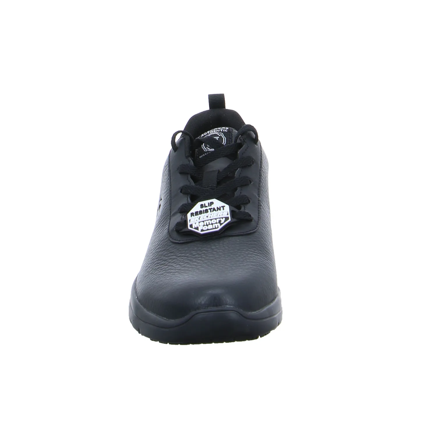 SKECHERS Skechers Work 108010EC-BLK | Slipper Schwarz Leder SKECHERS Skechers Work 108010EC-BLK | Slipper Schwarz Leder