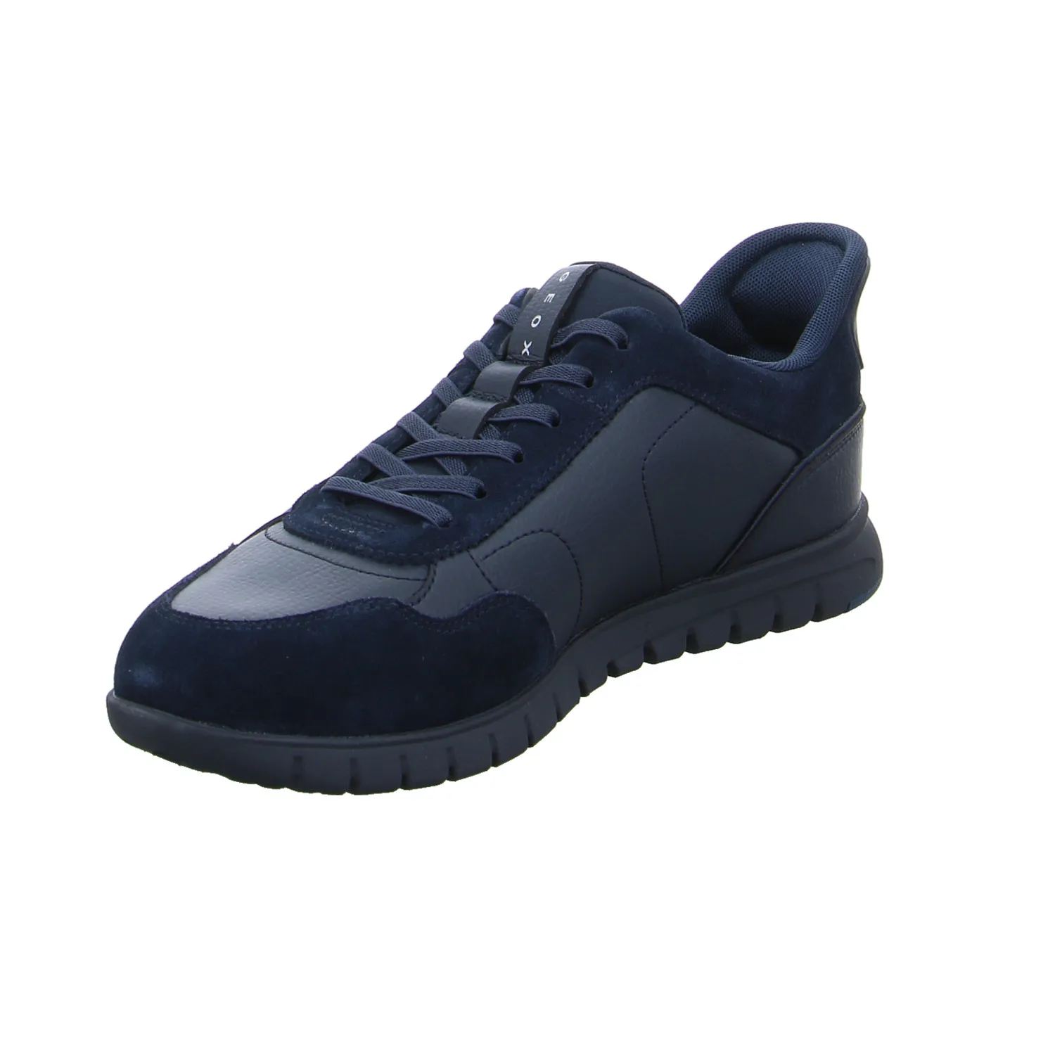 GEOX Halbschuhe Sneaker Blau Leder GEOX Halbschuhe Sneaker Blau Leder