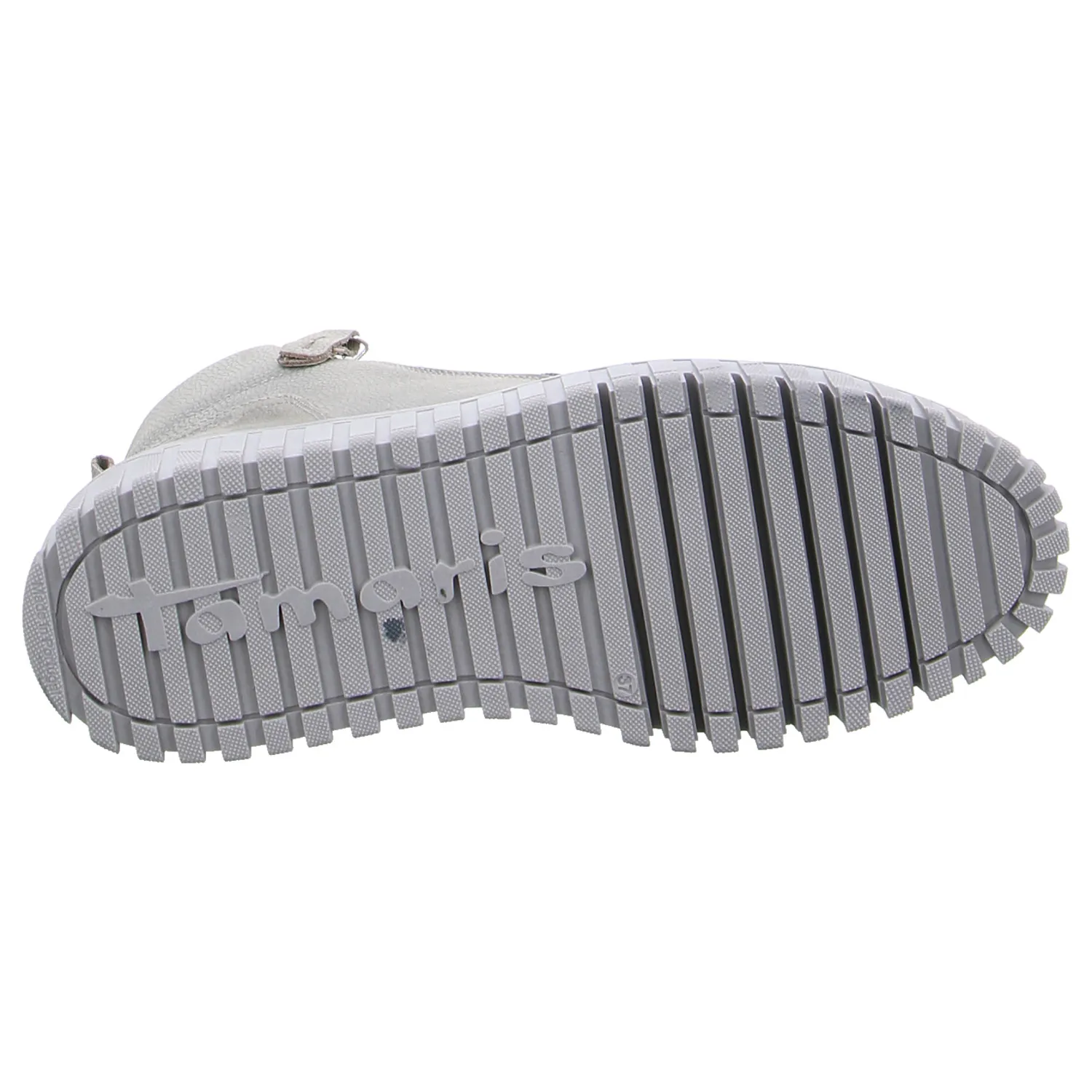 TAMARIS Mid Cut Sneaker Hellgrau Leder TAMARIS Mid Cut Sneaker Hellgrau Leder
