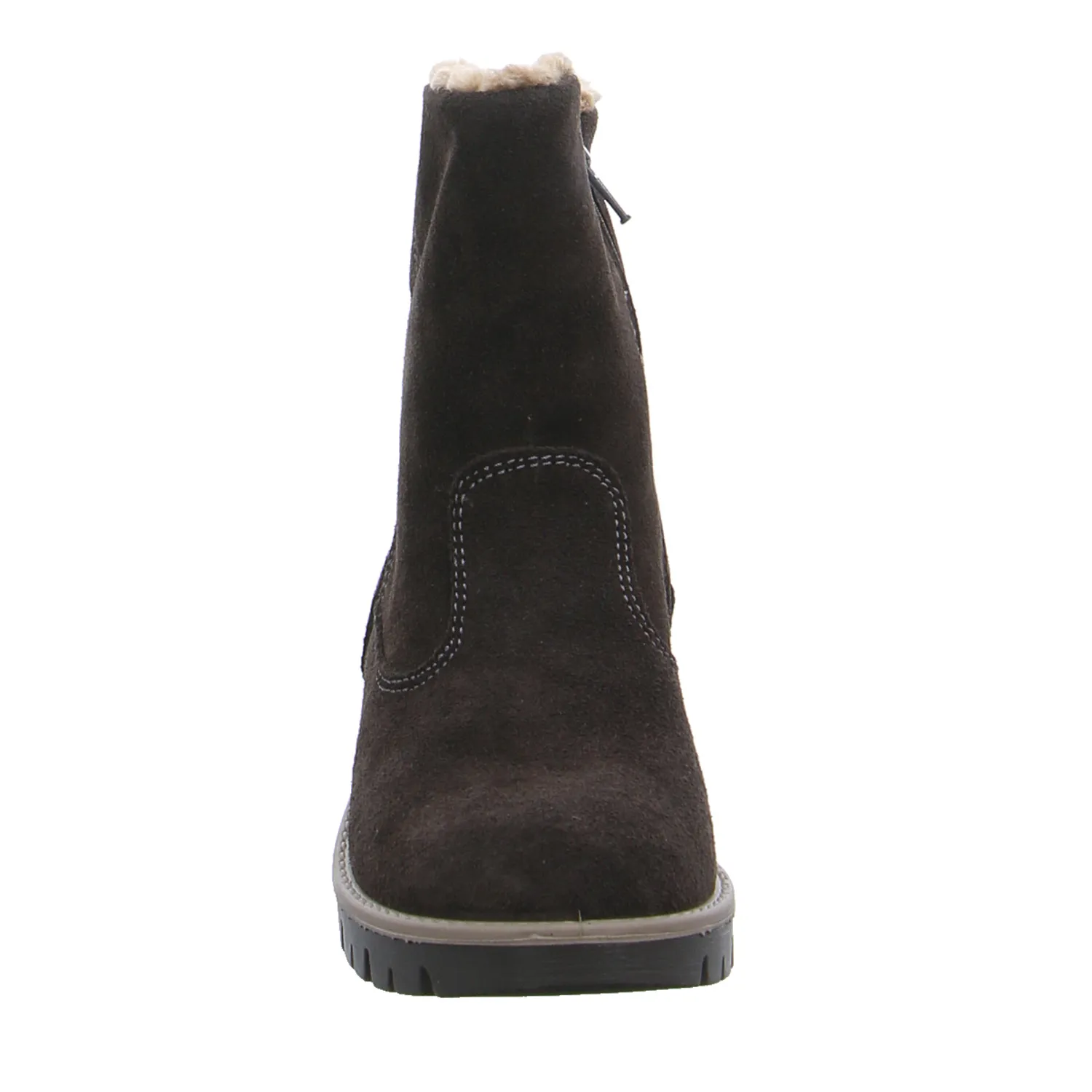 IMAC Stiefelette Mädchen-Winter-Bottine Braun Leder IMAC Stiefelette Mädchen-Winter-Bottine Braun Leder