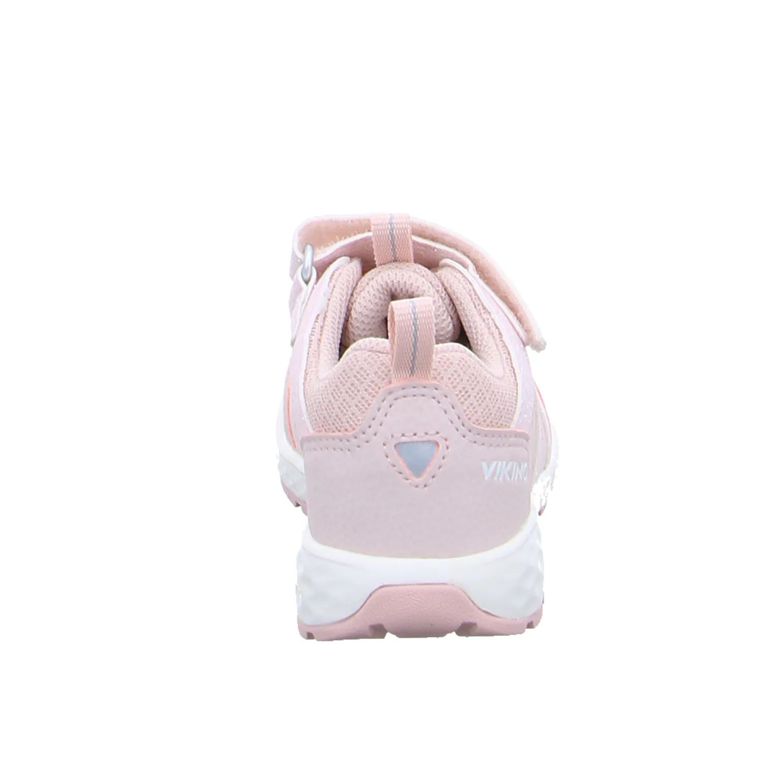 VIKING Sneaker Kleinkinder-Halbschuh Klett Rosa Textil 