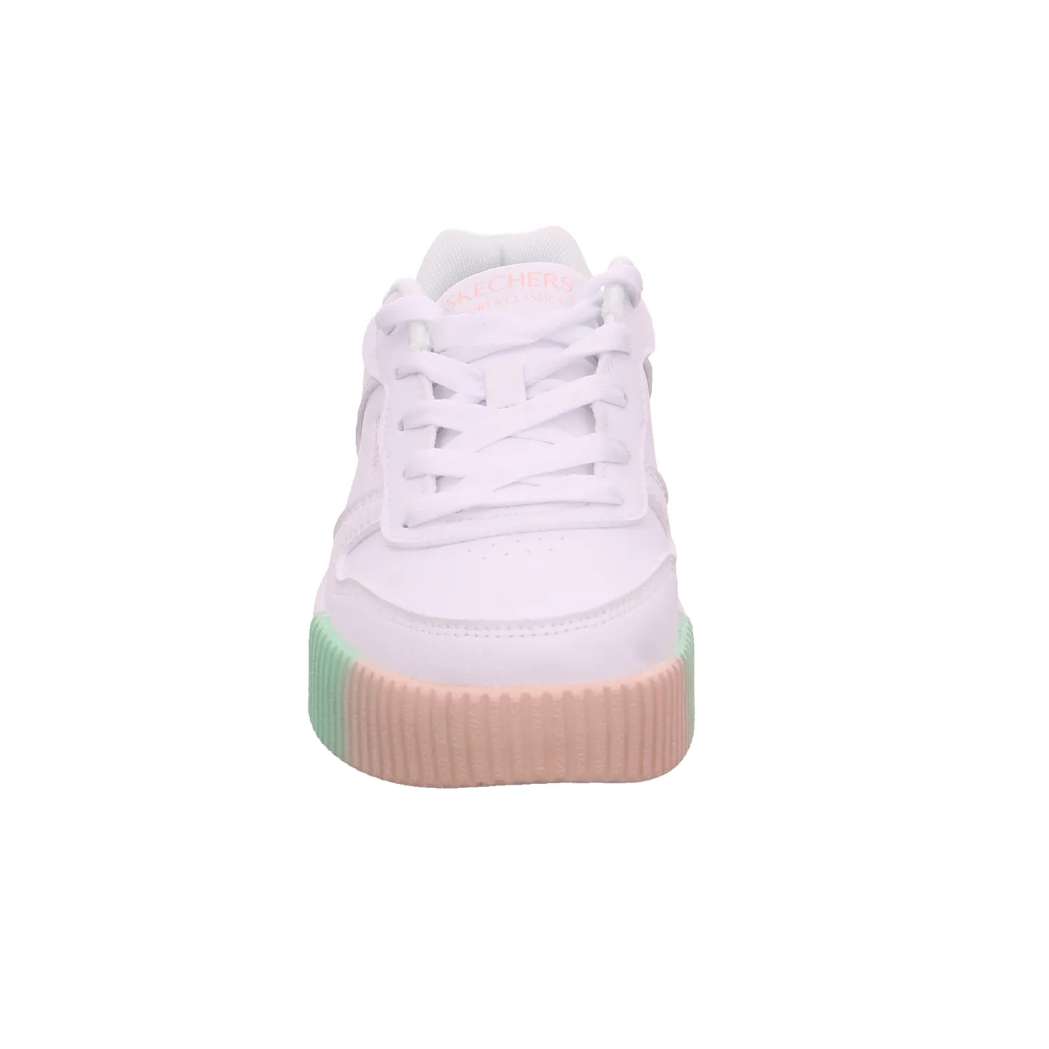 SKECHERS Sneaker Mädchen-Halbschuh Binder Weiss Lederimitat SKECHERS Sneaker Mädchen-Halbschuh Binder Weiss Lederimitat