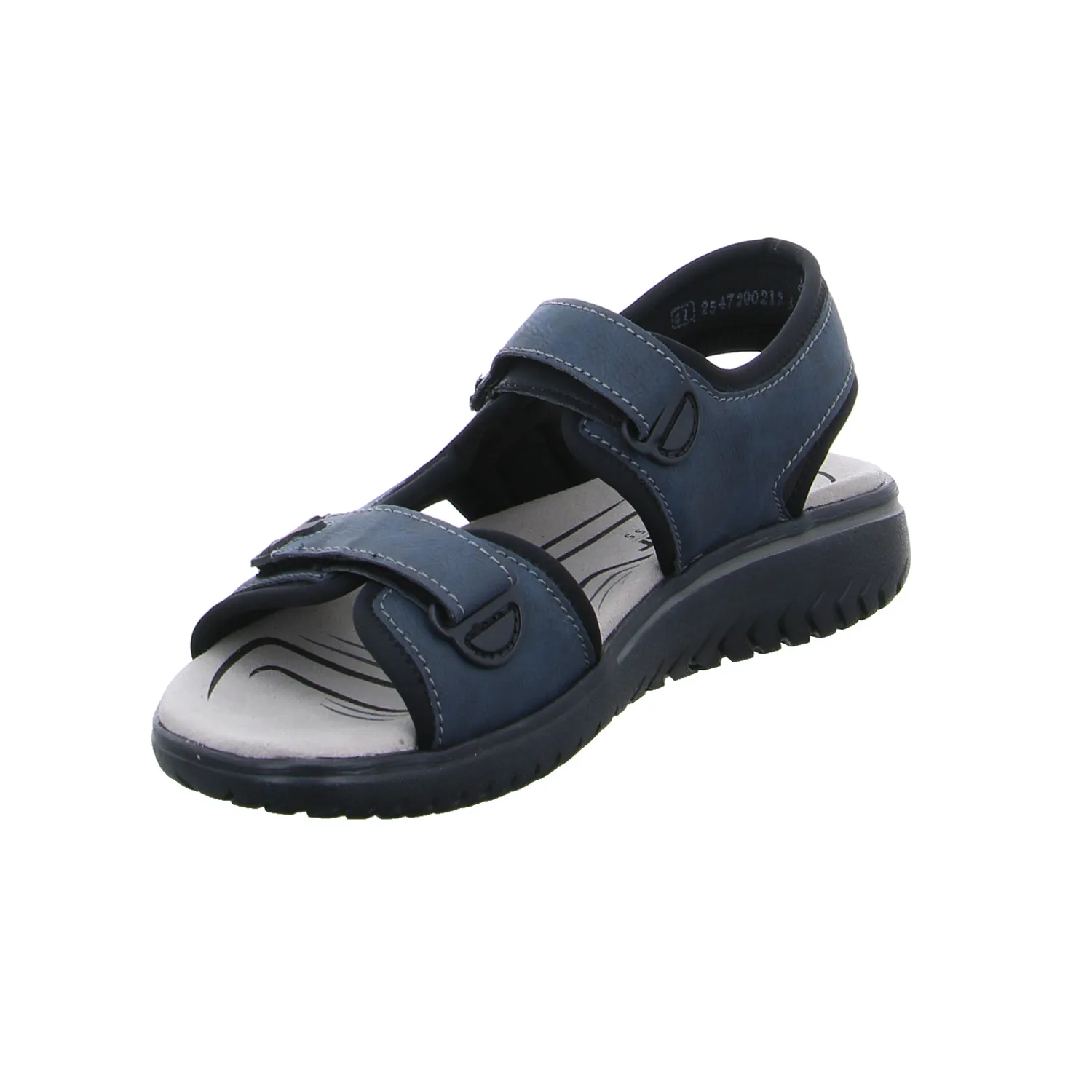 RIEKER Sandale Blau Lederimitat 