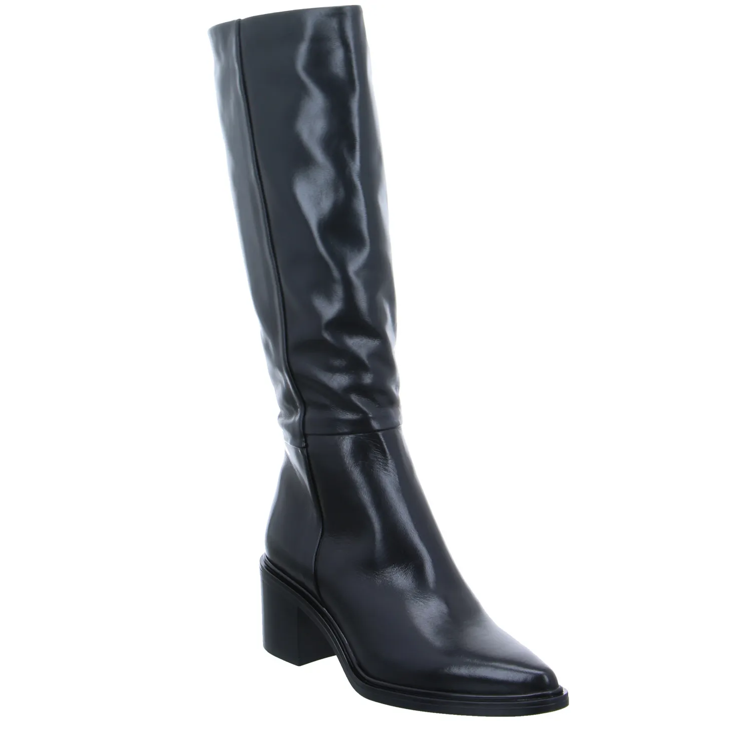 MJUS Stiefel Schwarz Leder 