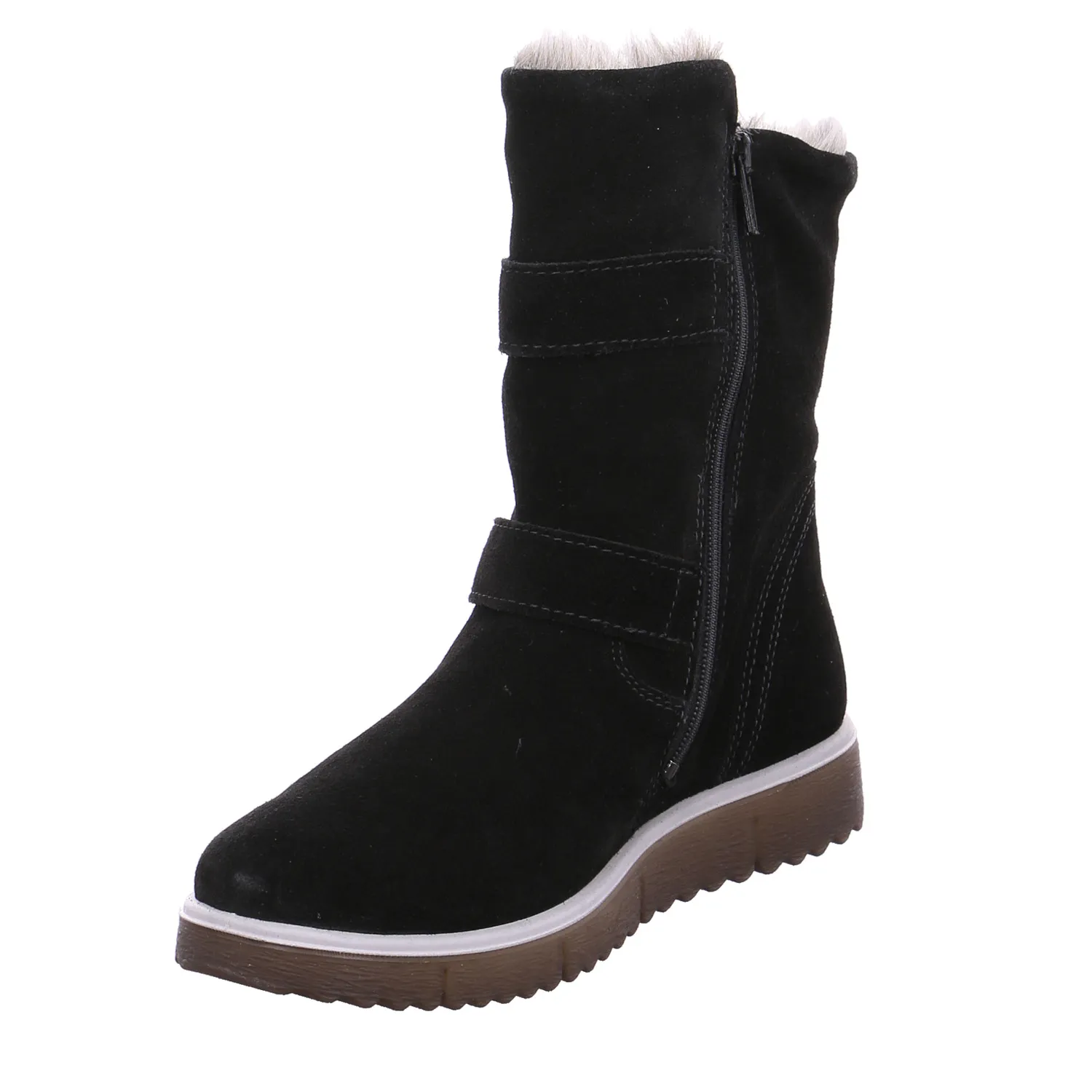 SUPERFIT Stiefelette Mädchen-Winter-Bottine Schwarz Textil SUPERFIT Stiefelette Mädchen-Winter-Bottine Schwarz Textil