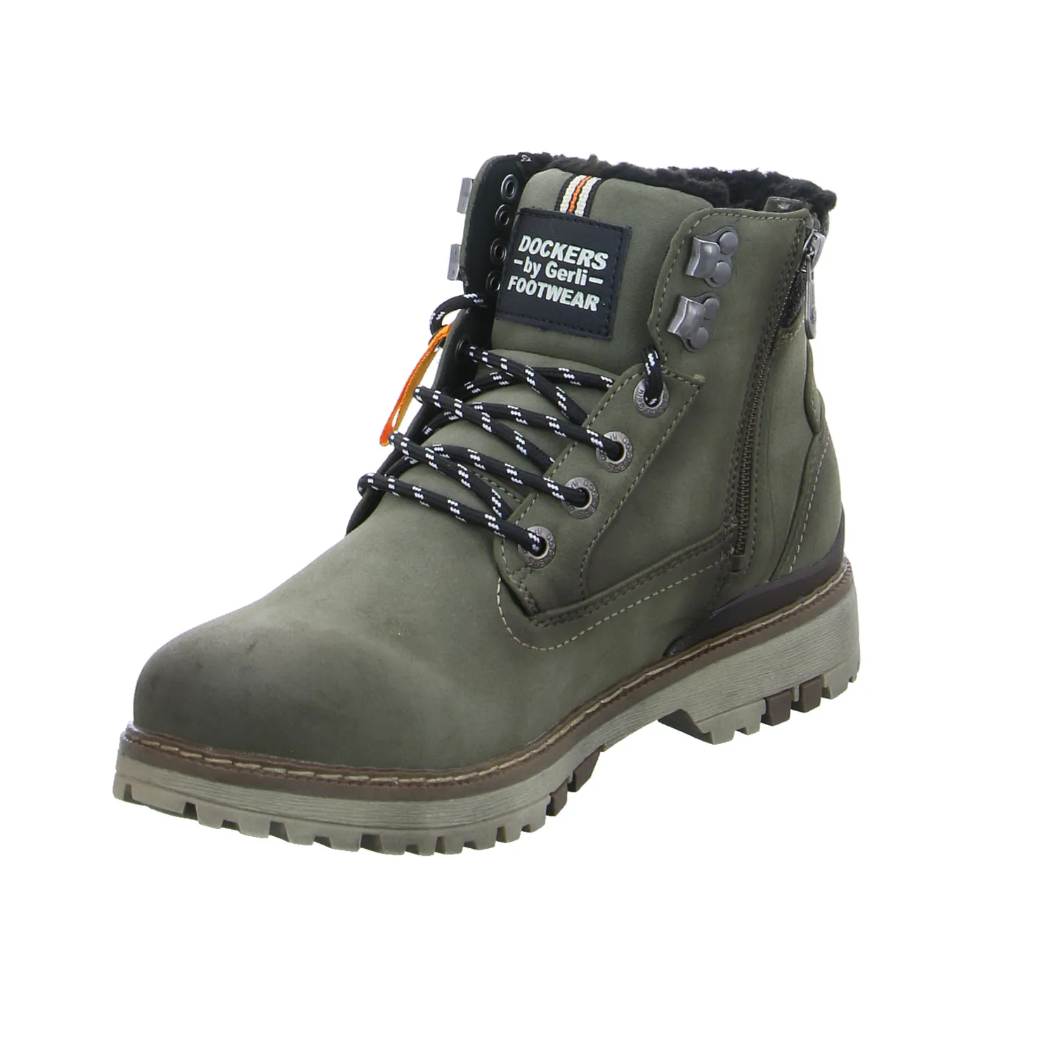 DOCKERS Winter-Boots Olive Lederimitat DOCKERS Winter-Boots Olive Lederimitat
