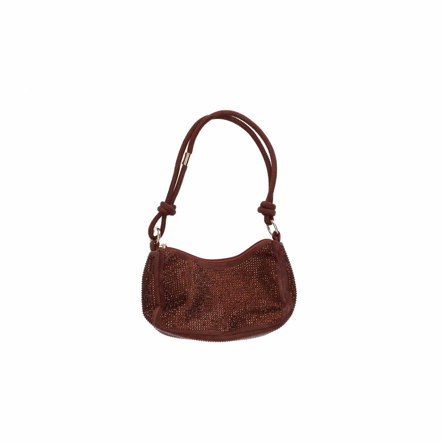 LA STRADA Clutch / Abendtasche Braun Textil LA STRADA Clutch / Abendtasche Braun Textil