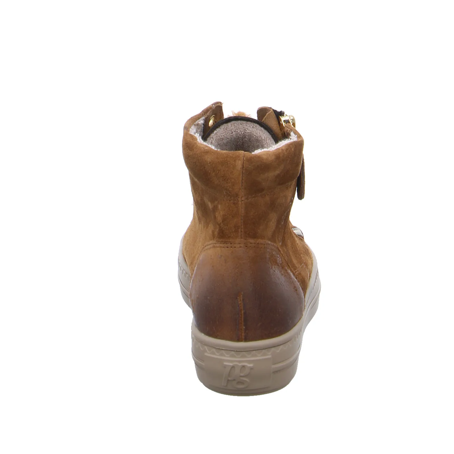 PAUL GREEN Mid Cut Sneaker Cognac Leder 