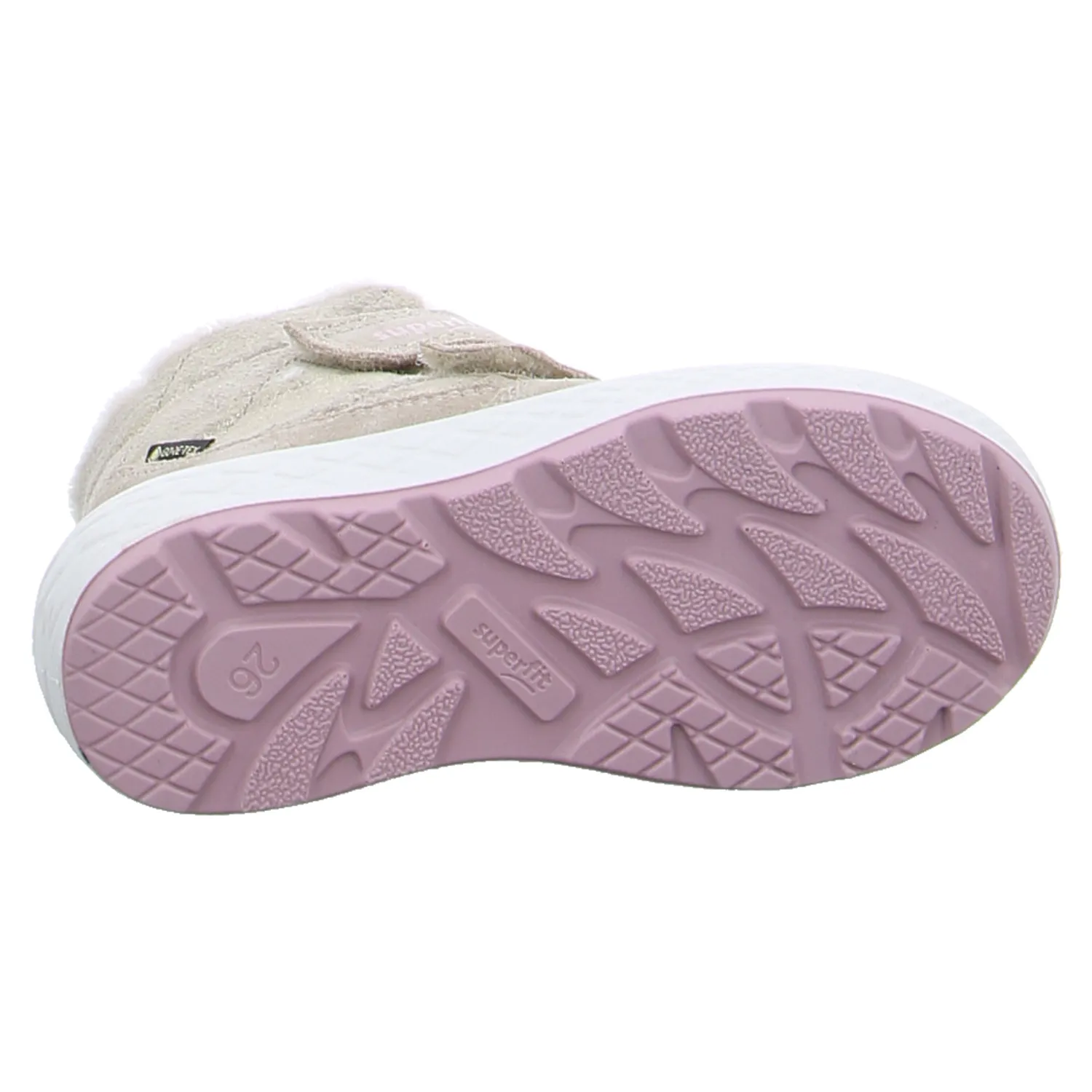 SUPERFIT Kleinkinder-Winter-Bottine Natural Textil  Baby-Boot 