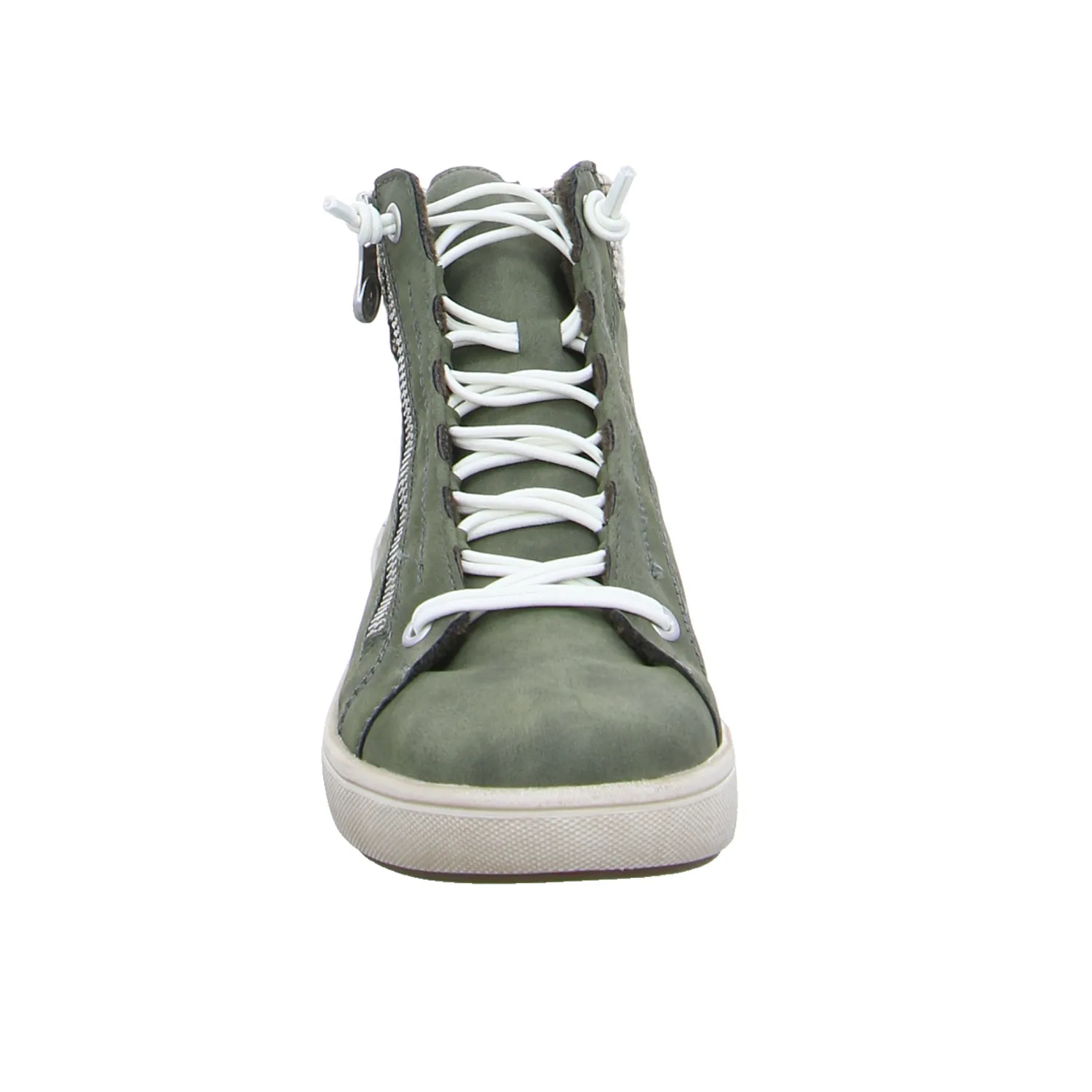 RIEKER Mid Cut Sneaker Olive Lederimitat 
