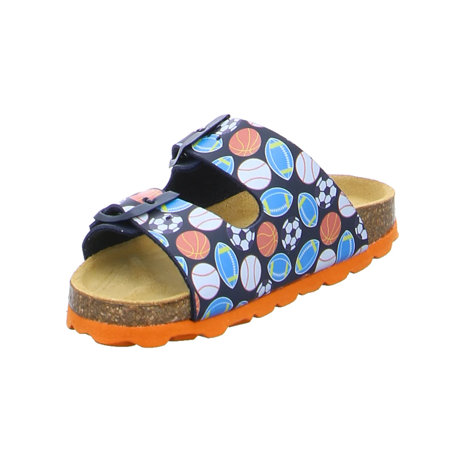 BIOLife Weichtritt Kinder-Pantolette Multicolor Lederimitat BIOLife Weichtritt Kinder-Pantolette Multicolor Lederimitat