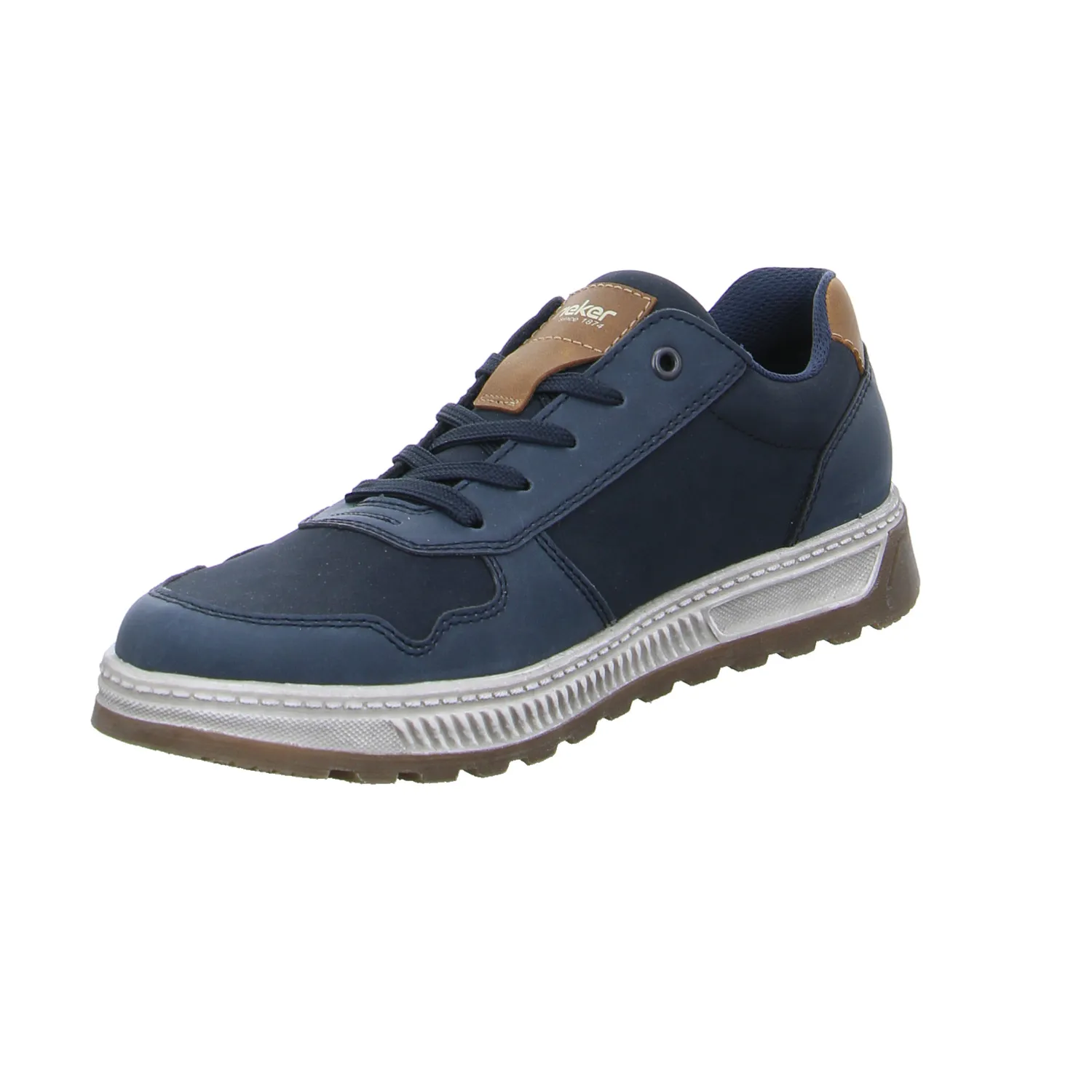 RIEKER Halbschuhe Sneaker Blau Leder RIEKER Halbschuhe Sneaker Blau Leder