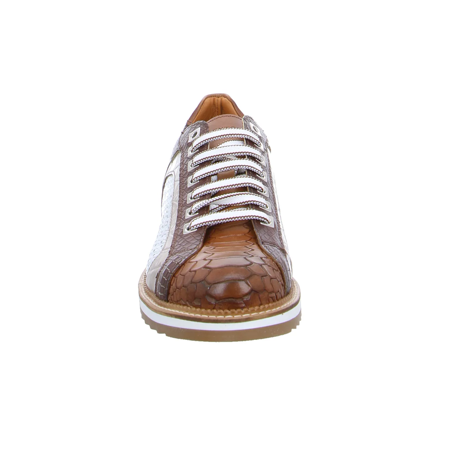 EXTON Halbschuhe Sneaker Braun Leder EXTON Halbschuhe Sneaker Braun Leder