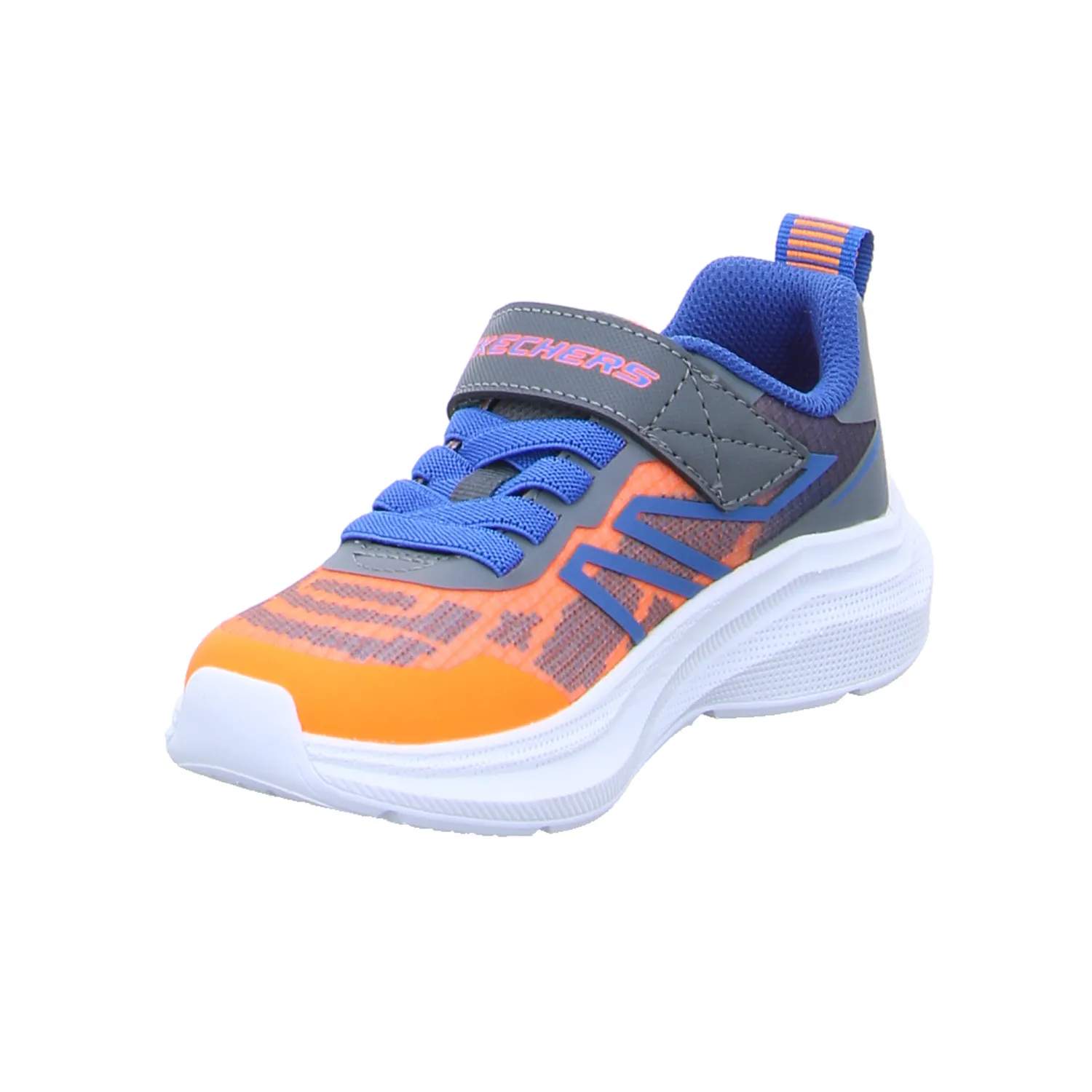 SKECHERS Sneaker Jungen-Halbschuh Klett Orange Textil 
