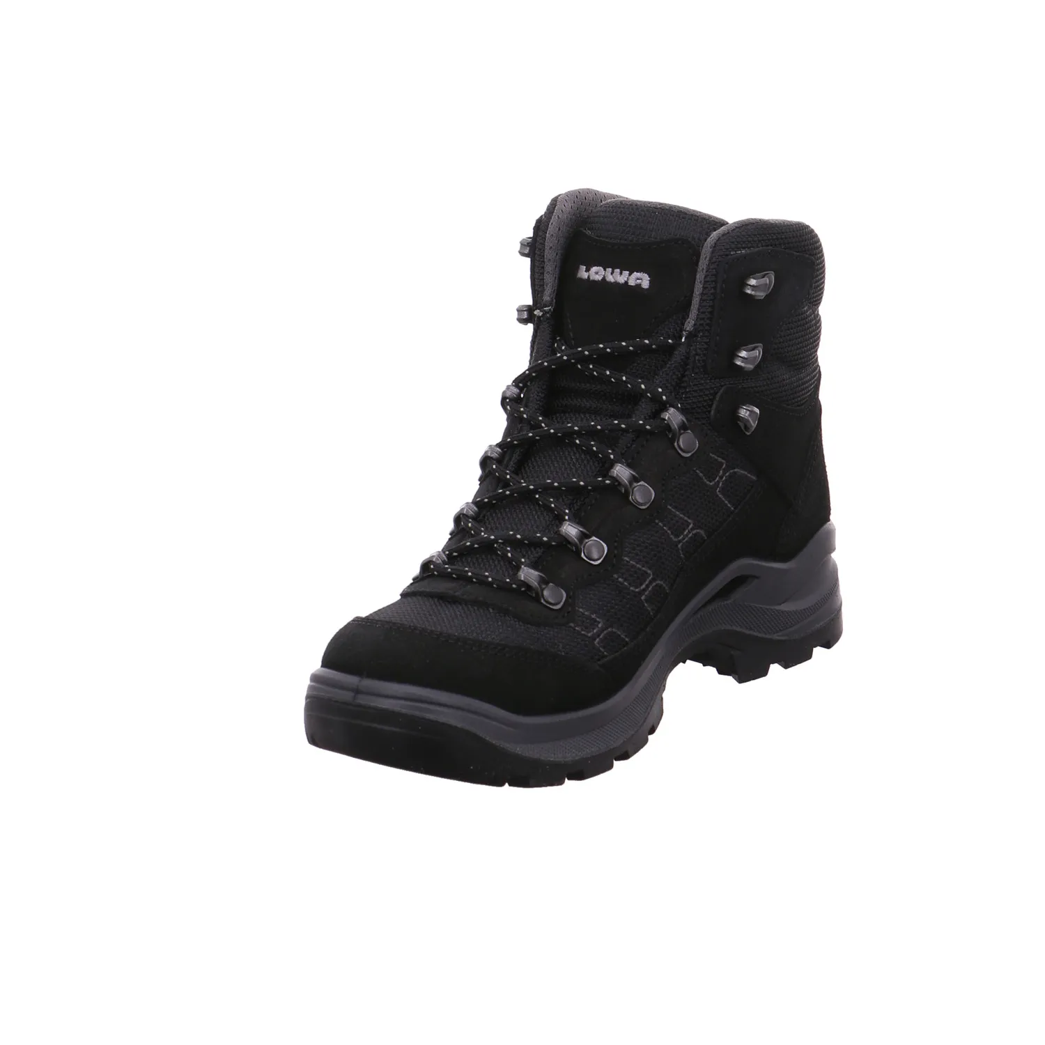 LOWA Wander- Bergschuh Damen Schwarz Lederimitat 