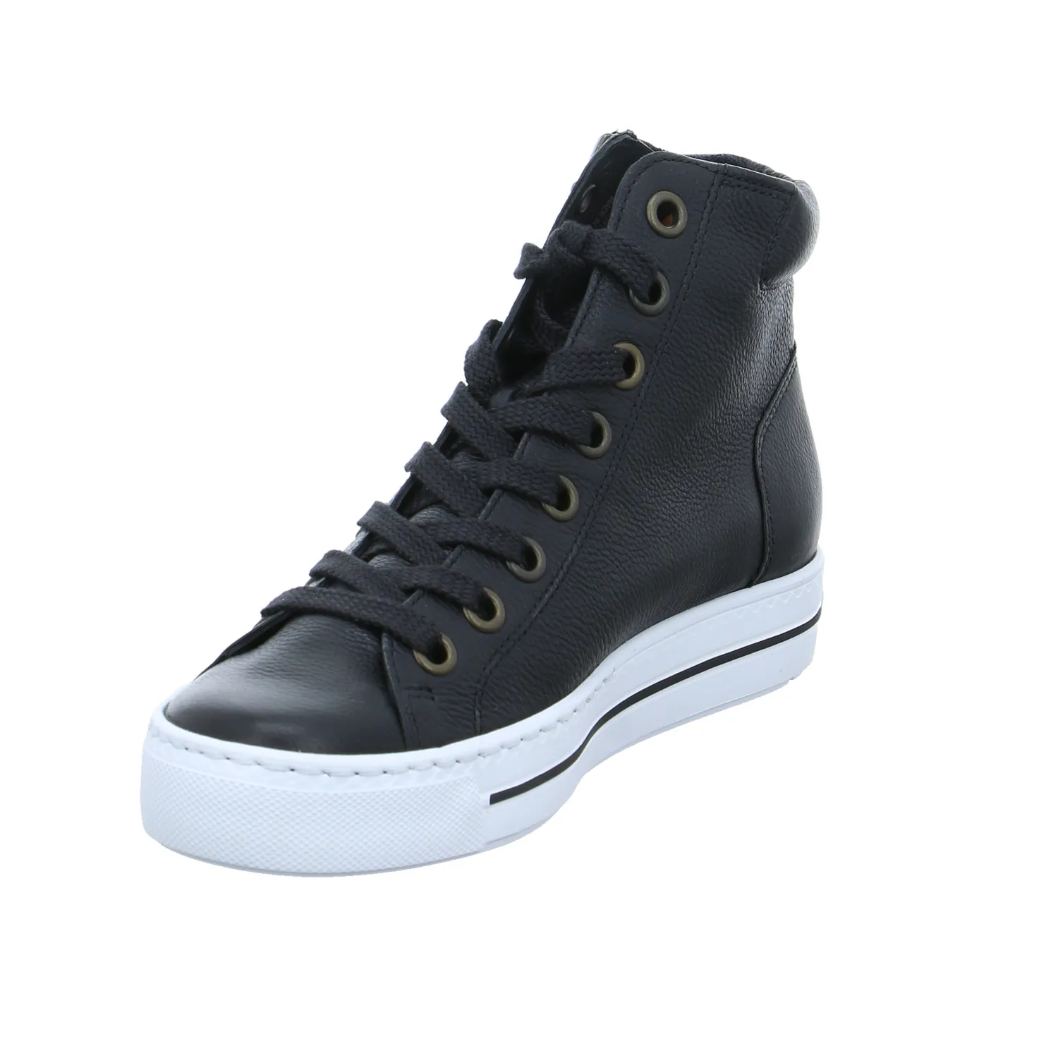 PAUL GREEN Mid Cut Sneaker Schwarz Leder PAUL GREEN Mid Cut Sneaker Schwarz Leder