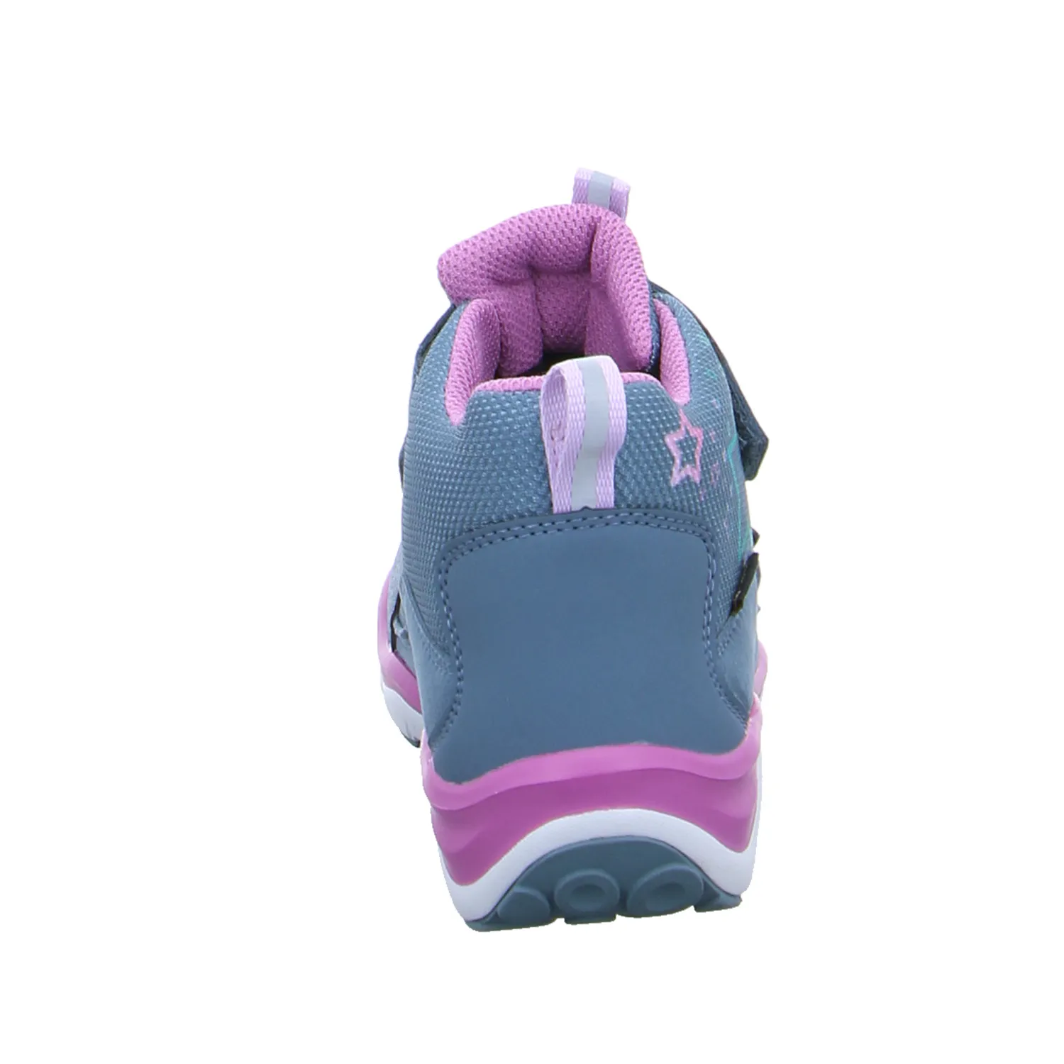 SUPERFIT Kleinkinder-Halbschuh Klett Hellblau Textil  Sneaker high 