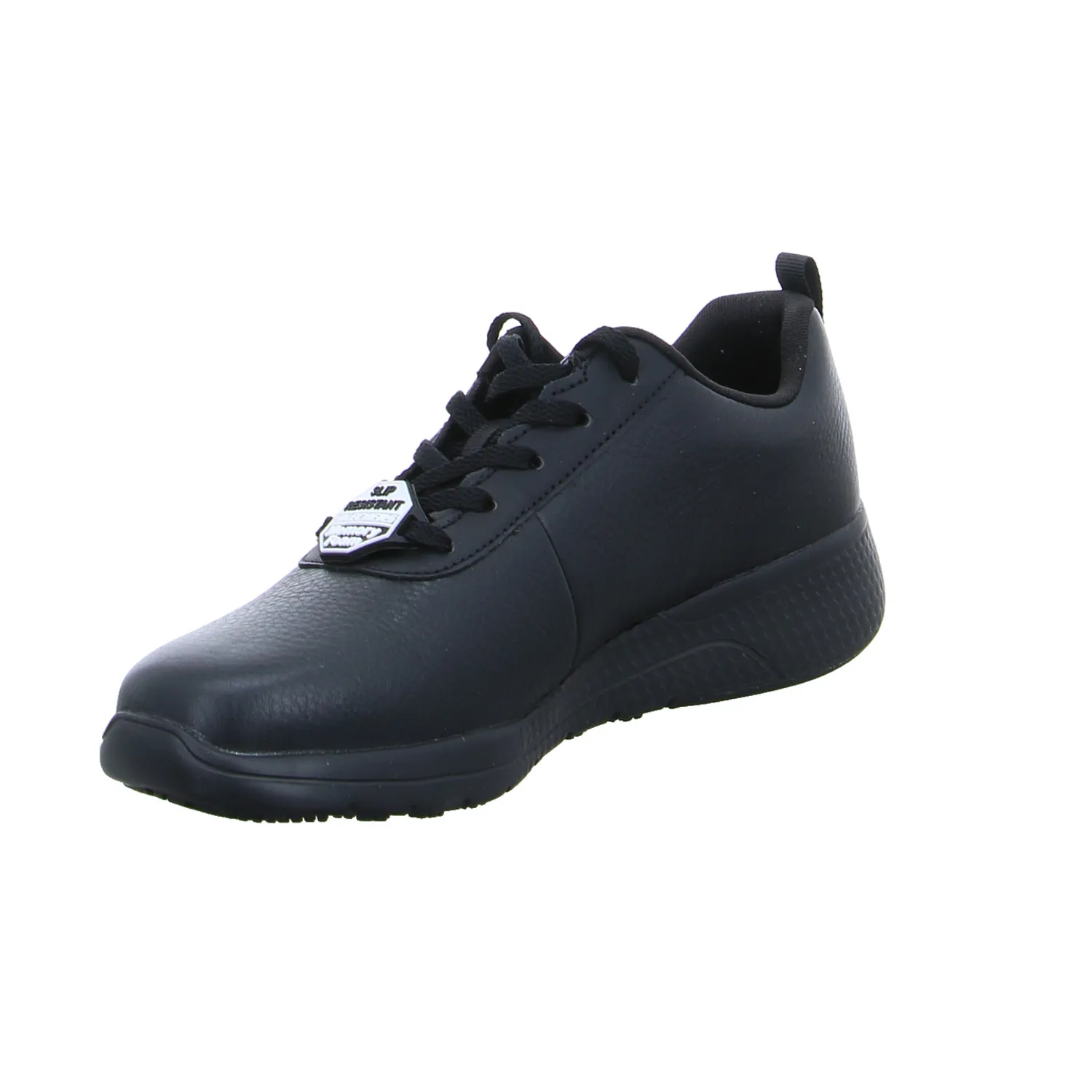 SKECHERS Skechers Work 108010EC-BLK | Slipper Schwarz Leder SKECHERS Skechers Work 108010EC-BLK | Slipper Schwarz Leder