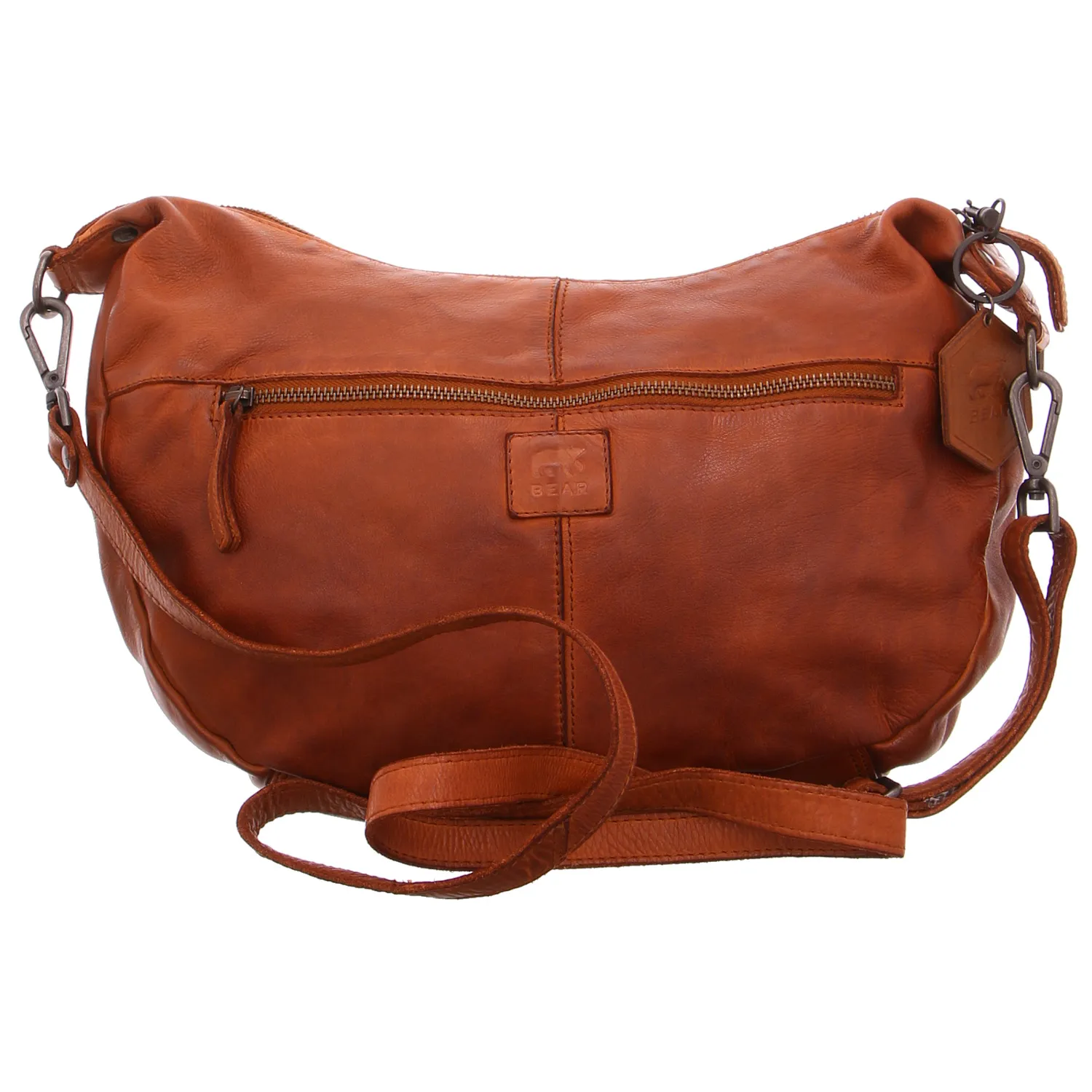 BEAR DESIGN Beuteltasche Cognac Leder BEAR DESIGN Beuteltasche Cognac Leder