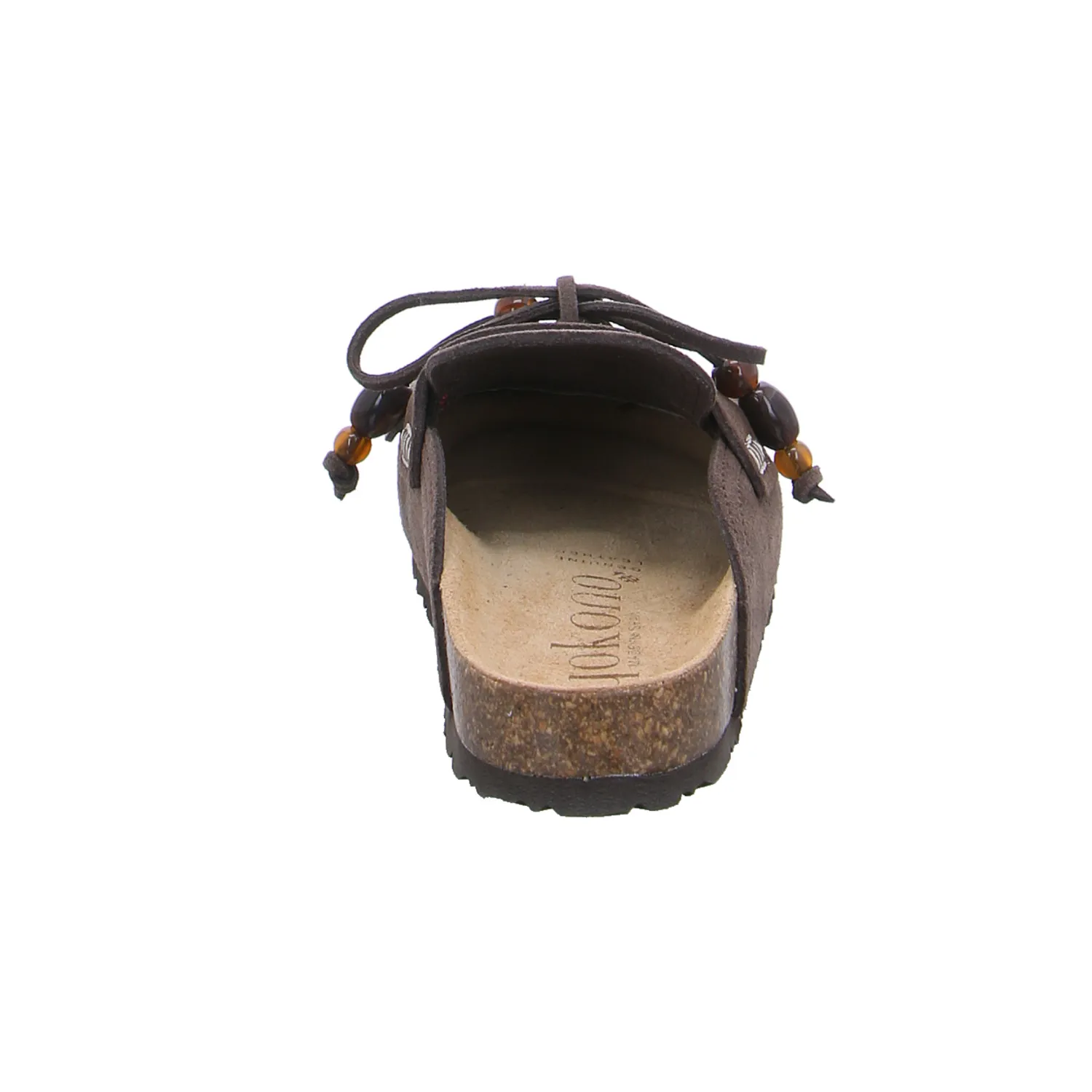YOKONO Pantolette Braun Leder YOKONO Pantolette Braun Leder