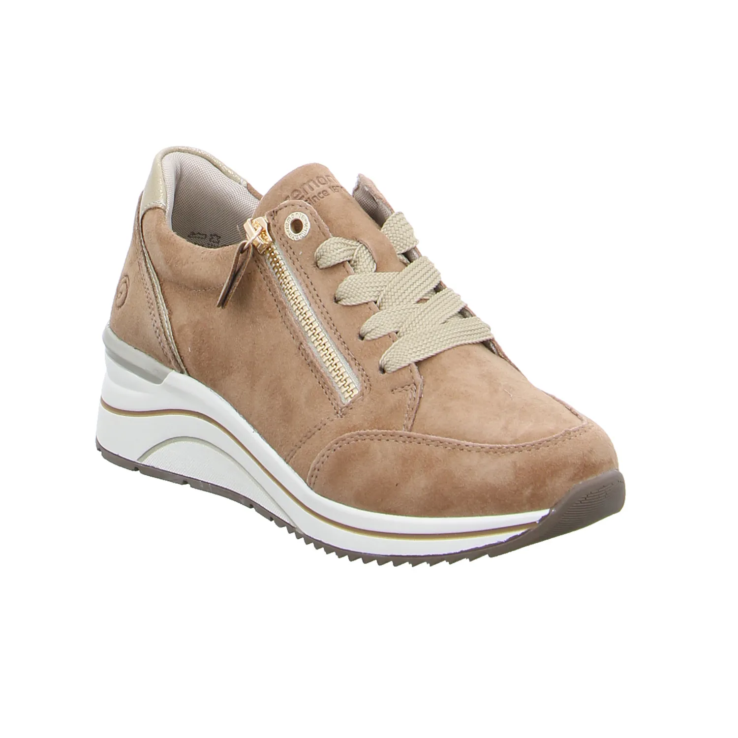 REMONTE Comfort-Schnürer Beige Leder 