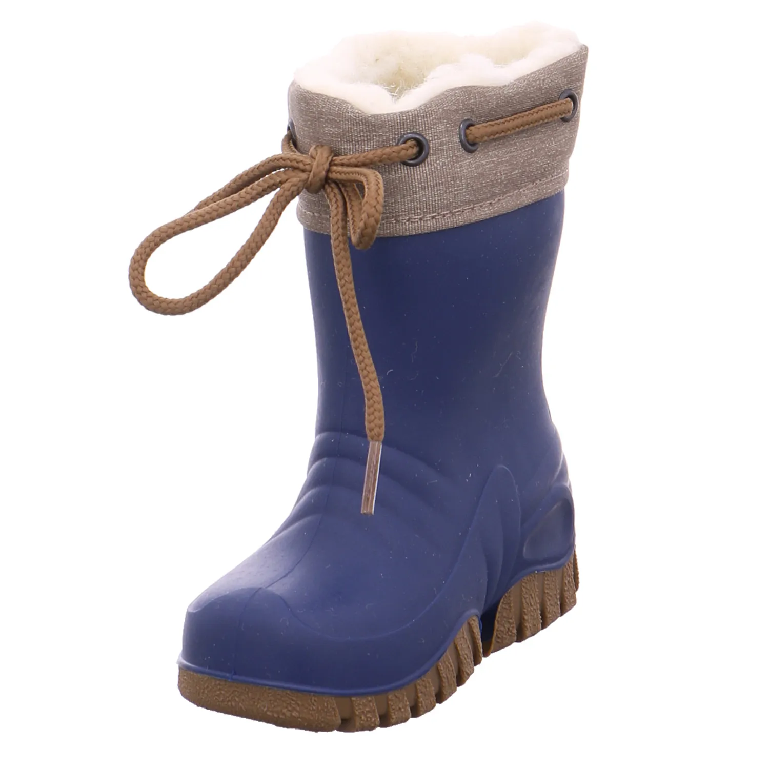 SPIRALE Kinder-Gummistiefel Warmfutter Blau Synthetik SPIRALE Kinder-Gummistiefel Warmfutter Blau Synthetik