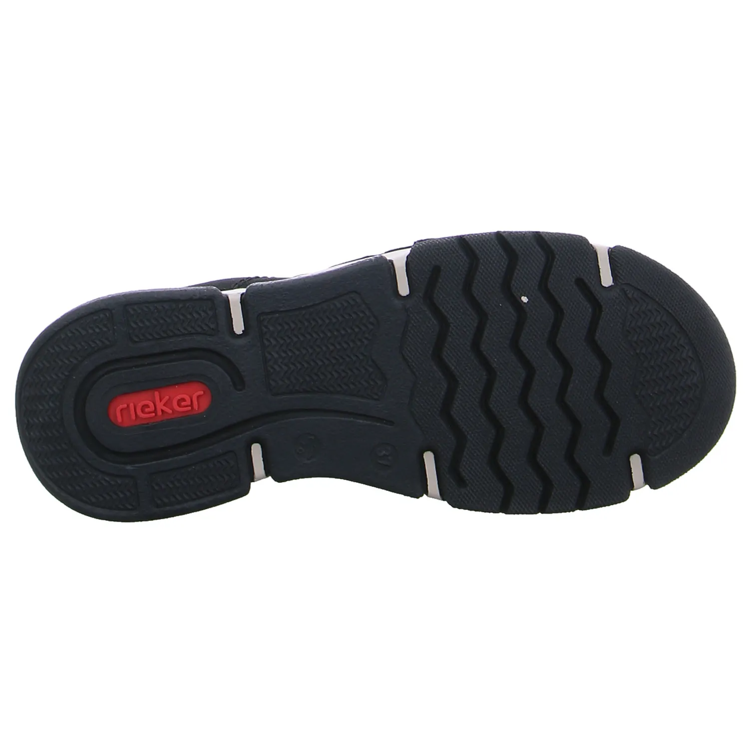 RIEKER mit Wechselfussbett Schnürschuh Schwarz Leder RIEKER mit Wechselfussbett Schnürschuh Schwarz Leder