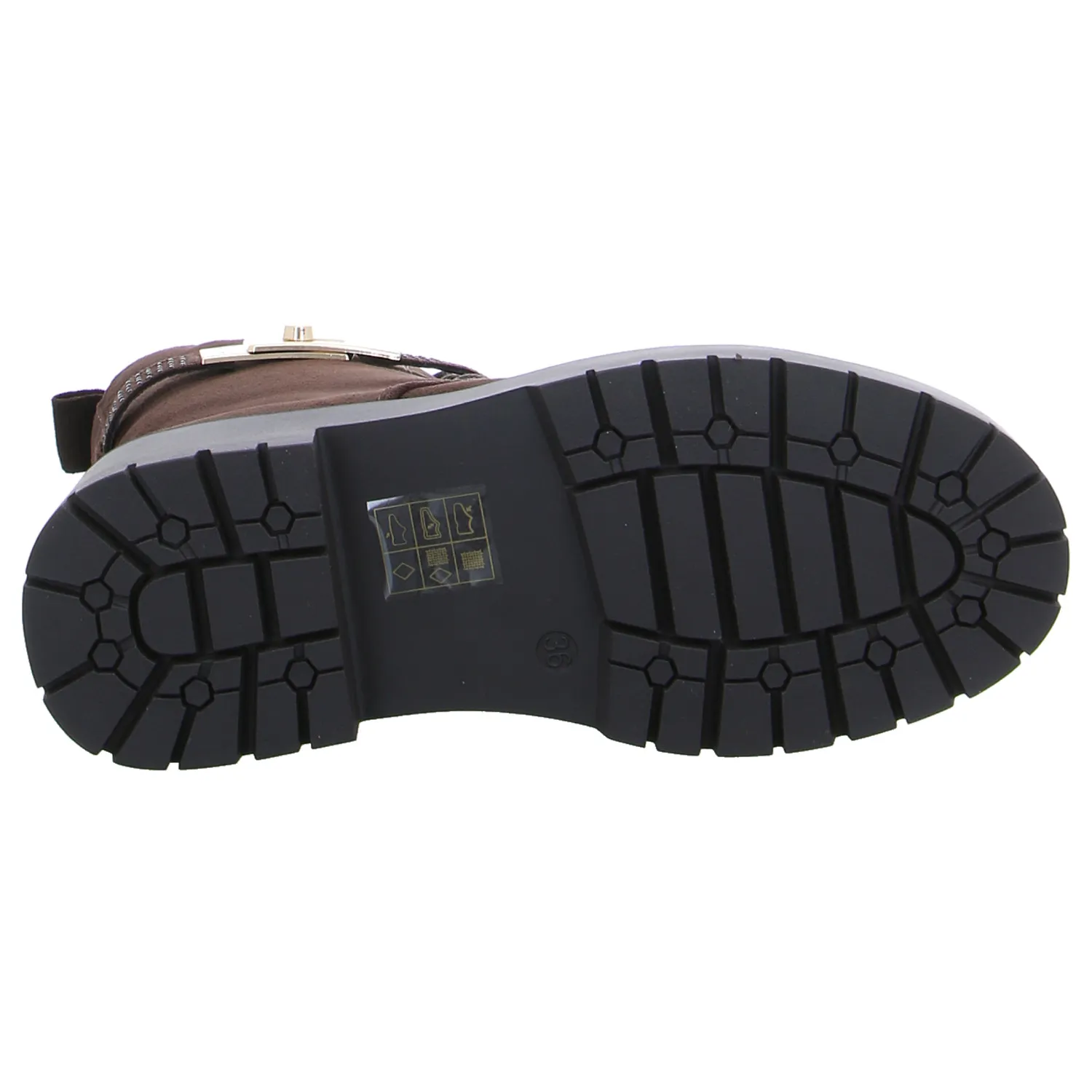 LA STRADA Boot Braun Lederimitat LA STRADA Boot Braun Lederimitat