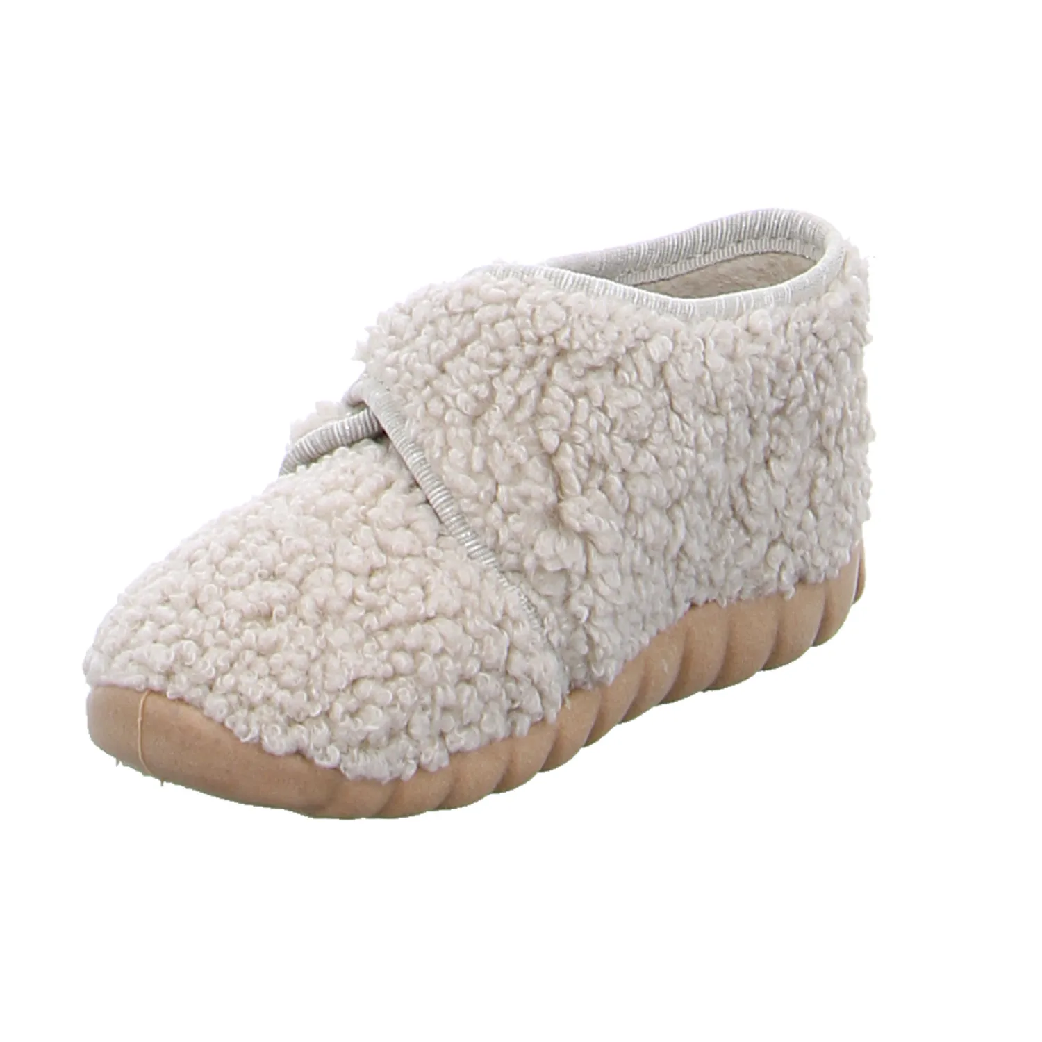 FISCHER Unisex Baby-Hausschuh Beige Textil FISCHER Unisex Baby-Hausschuh Beige Textil