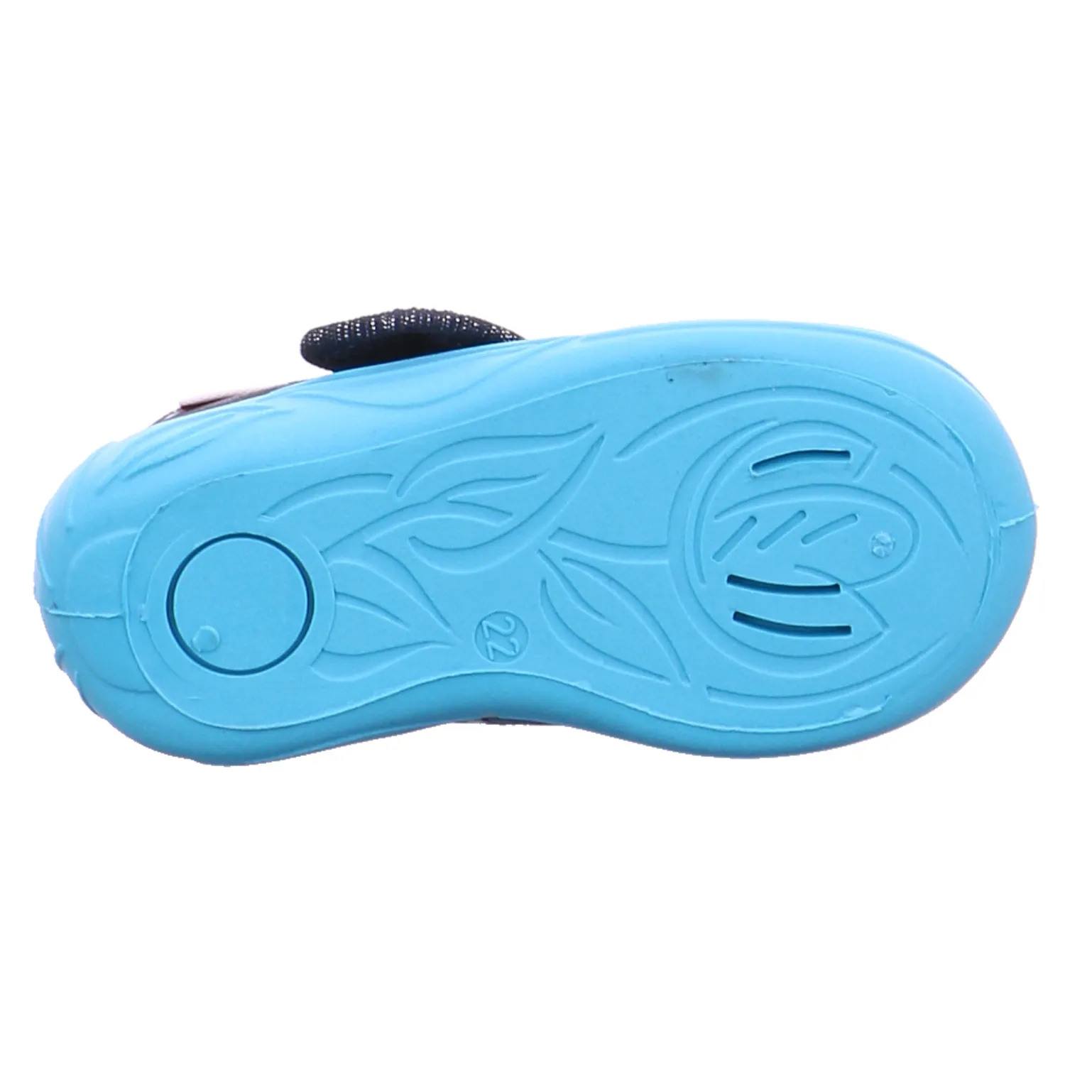 BECK Mädchen Baby-Hausschuh Blau Textil BECK Mädchen Baby-Hausschuh Blau Textil