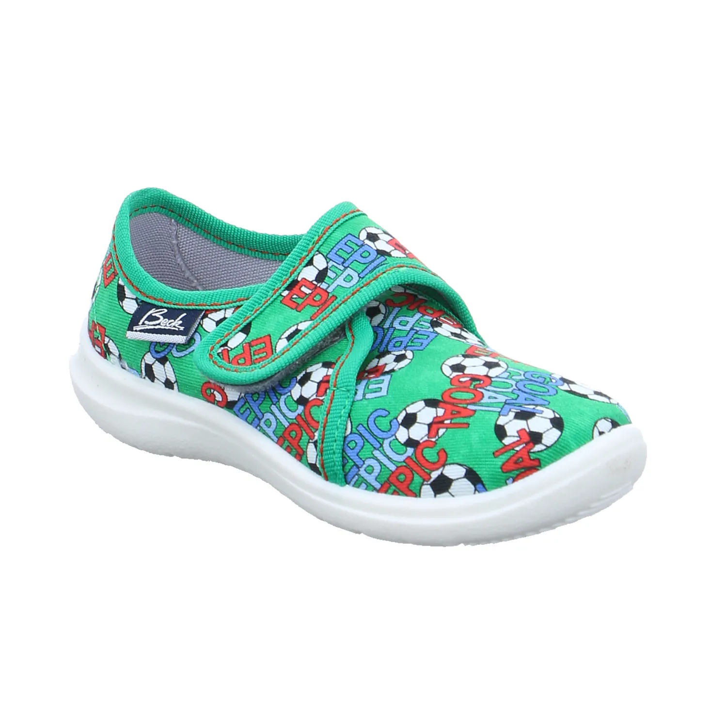 BECK Unisex Kinder-Hausschuh Grün Textil 