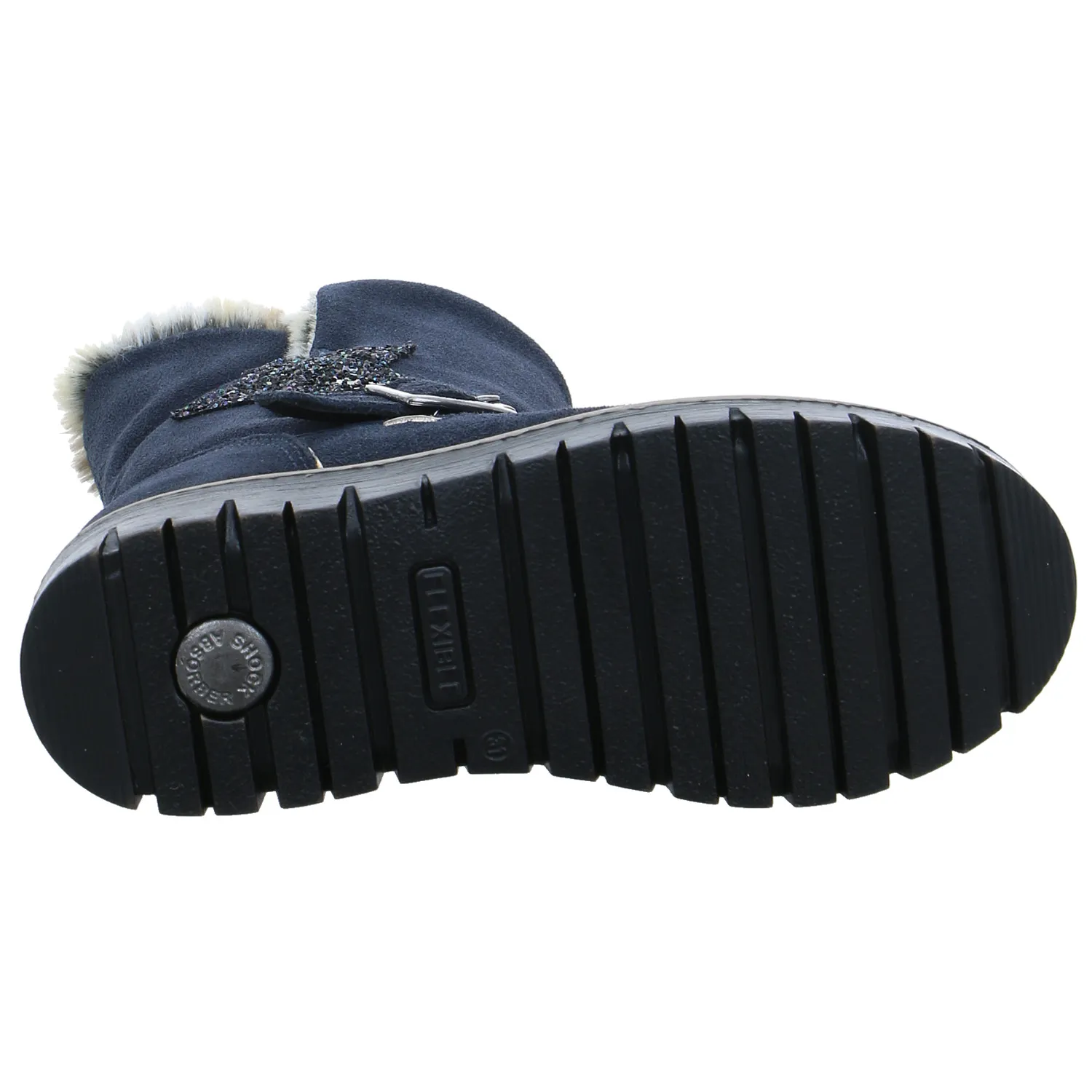 SCHUHENGEL Stiefelette Kleinkinder-Winterstiefel Dunkelblau Leder SCHUHENGEL Stiefelette Kleinkinder-Winterstiefel Dunkelblau Leder