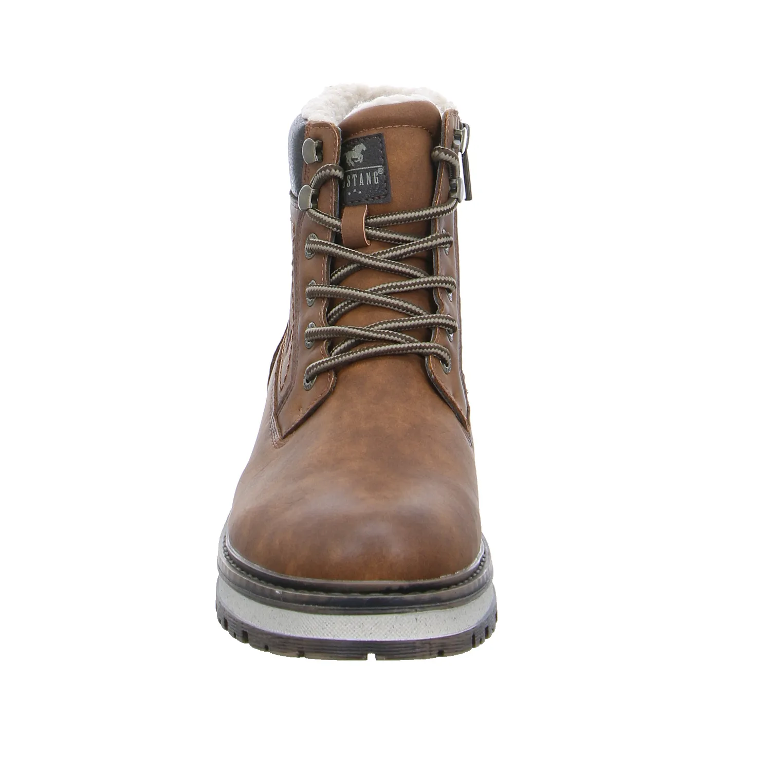 MUSTANG Winter-Boots Cognac Lederimitat 
