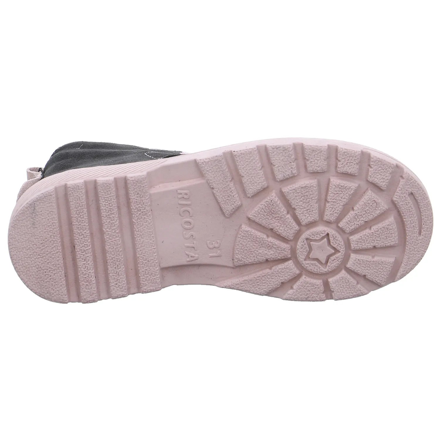 RICOSTA Schaftstiefel Mädchen-Winter-Bottine Grau Leder RICOSTA Schaftstiefel Mädchen-Winter-Bottine Grau Leder