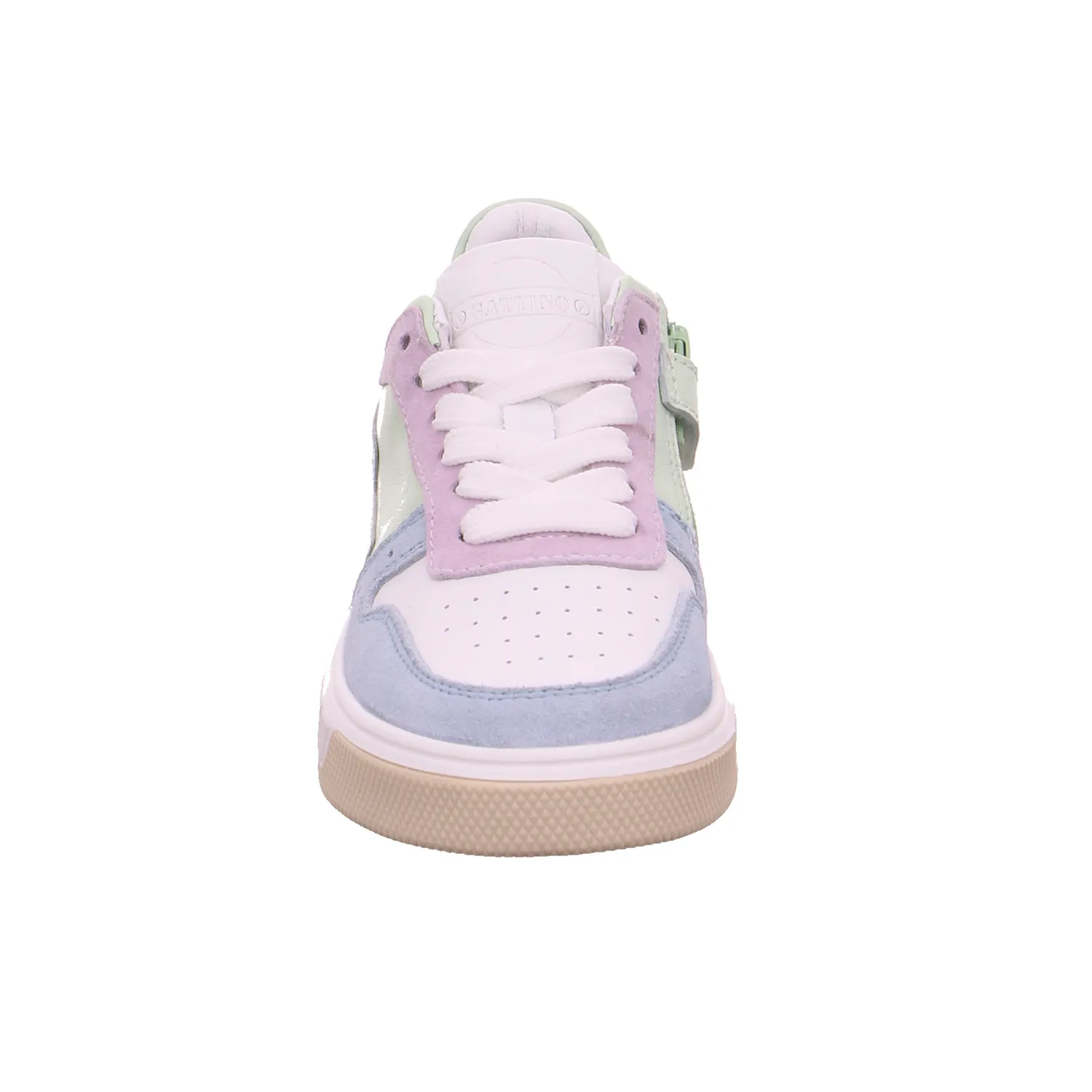 GATTINO Sneaker Kleinkinder-Halbschuh Binder Weiss Leder GATTINO Sneaker Kleinkinder-Halbschuh Binder Weiss Leder