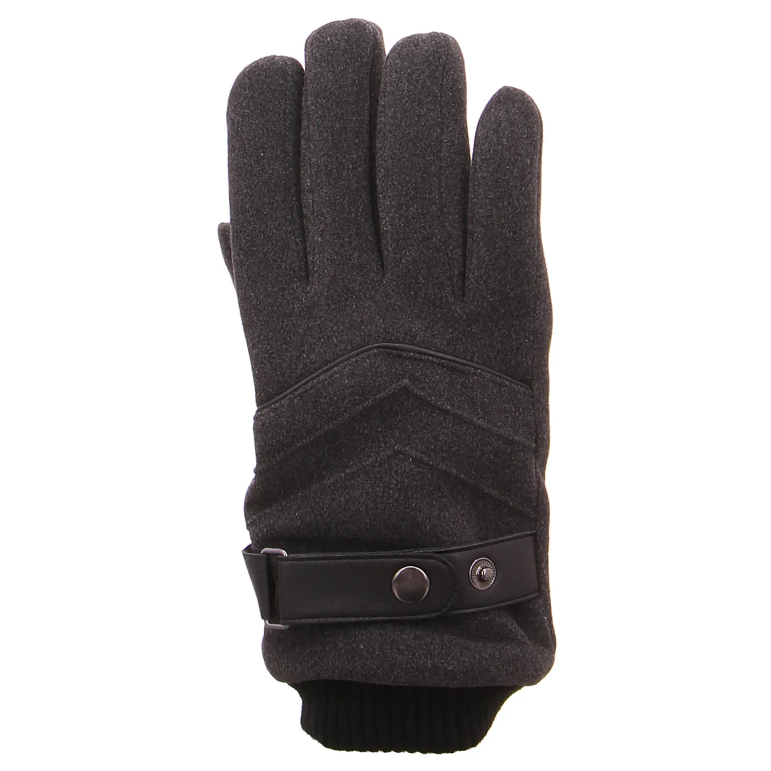 ISOTONER Herren Handschuh Grau Textil 