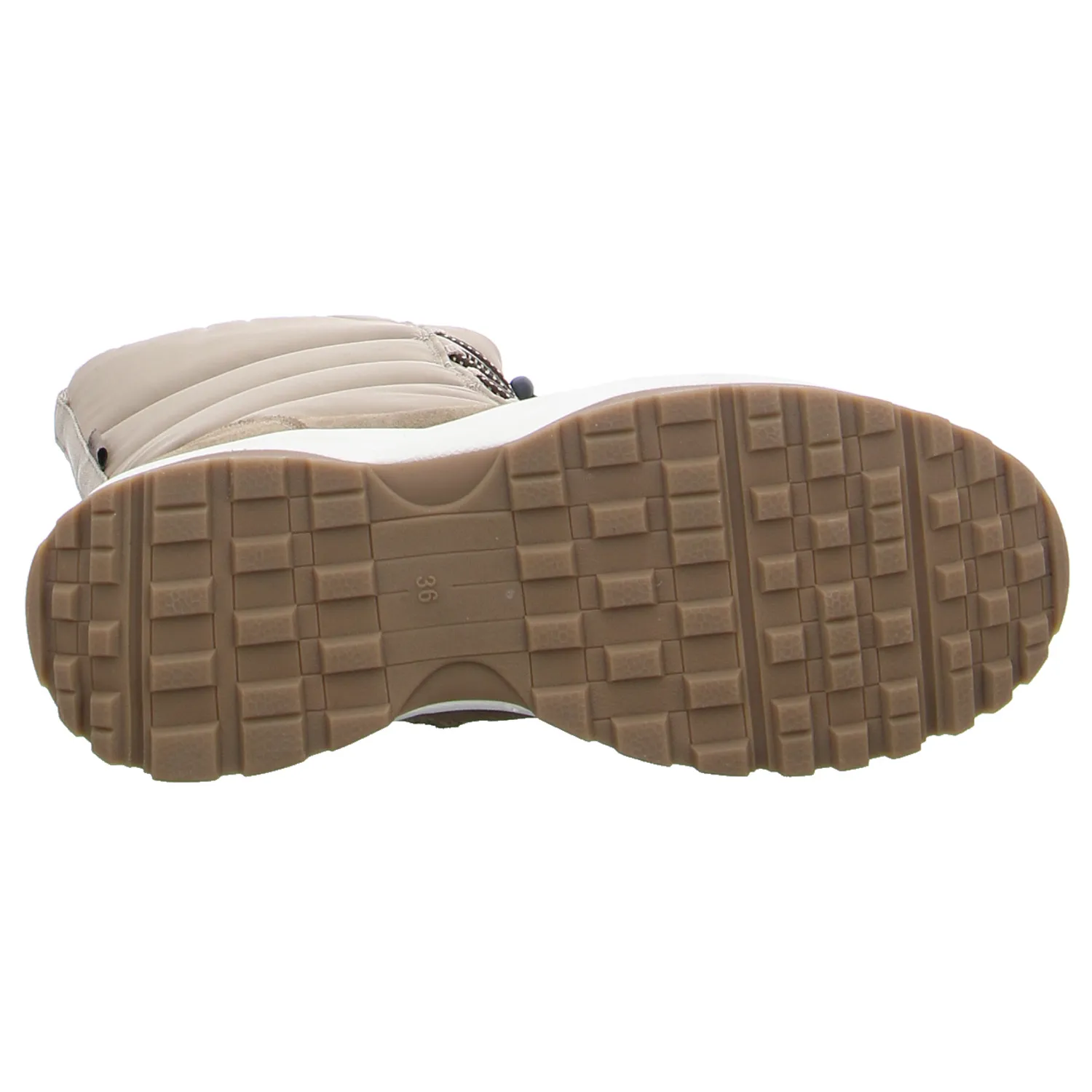 VADO Winter-Stiefel Mädchen-Snowboot Membrane Taupe Synthetik VADO Winter-Stiefel Mädchen-Snowboot Membrane Taupe Synthetik
