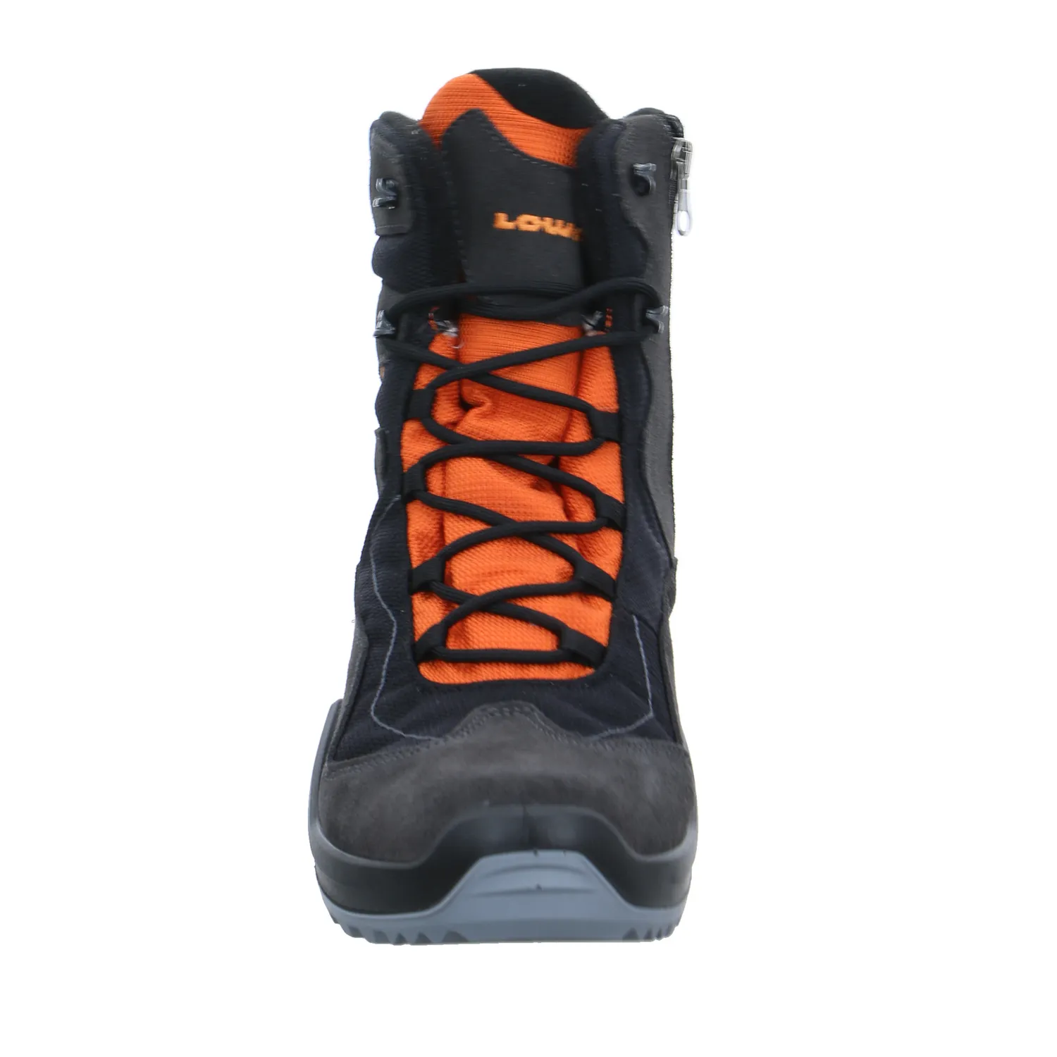 LOWA Winter-Sneaker high Jungen- Snowboot Membran Grau Textil 