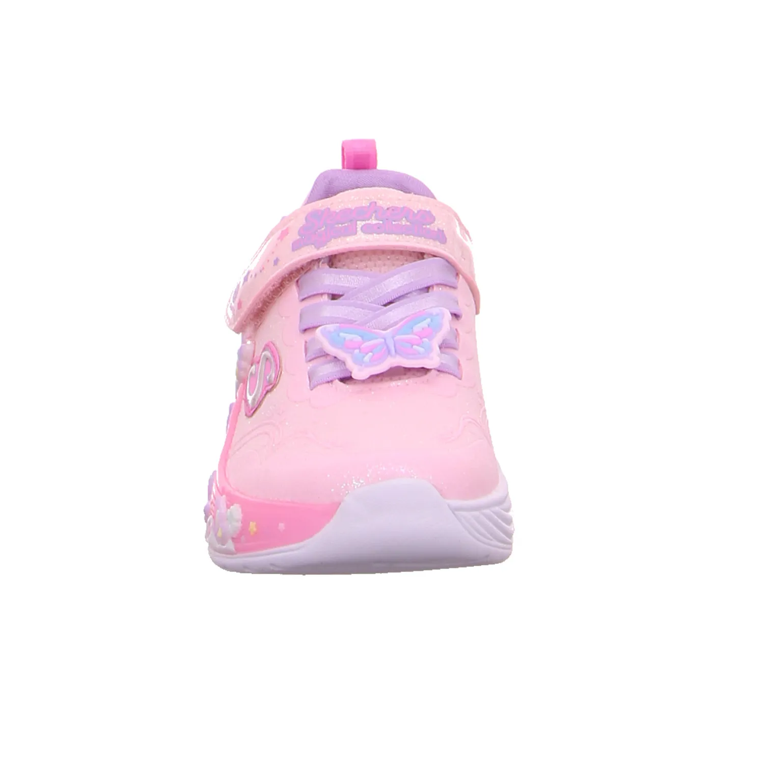 SKECHERS Sneaker Kleinkinder-Halbschuh Klett Rosa Textil 