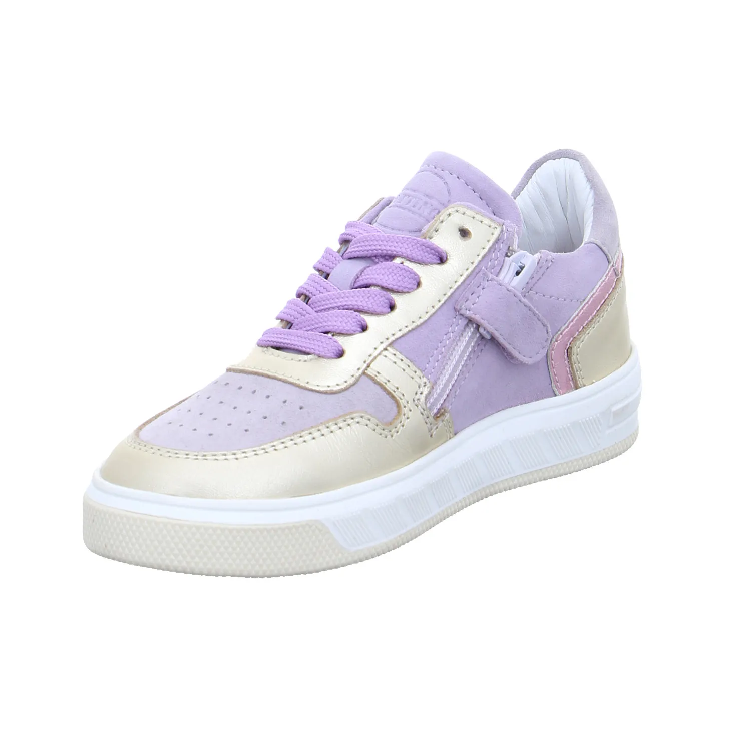 GATTINO Sneaker Kleinkinder-Halbschuh Binder Flieder Leder GATTINO Sneaker Kleinkinder-Halbschuh Binder Flieder Leder