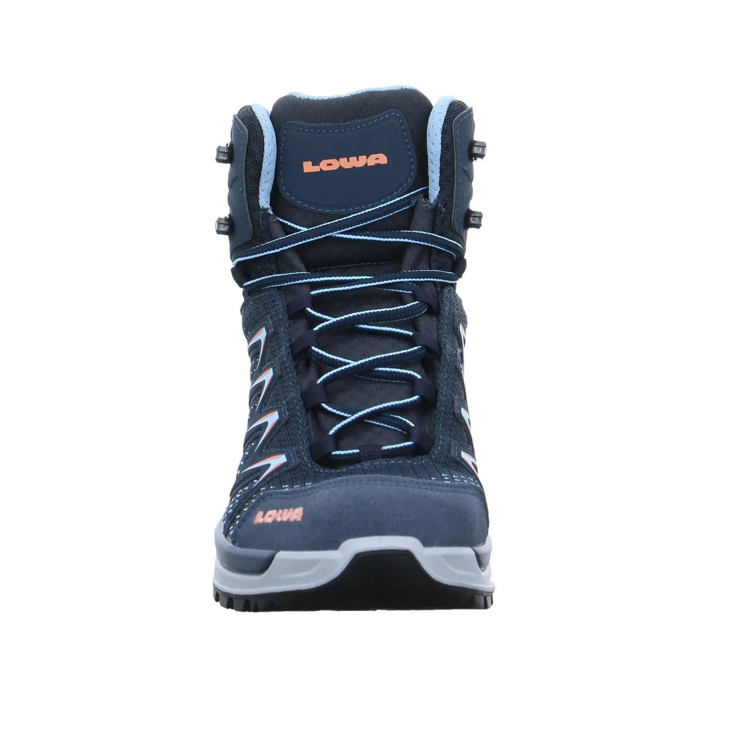 LOWA Gore-Tex Wander- Bergschuh Damen Blau Lederimitat LOWA Gore-Tex Wander- Bergschuh Damen Blau Lederimitat