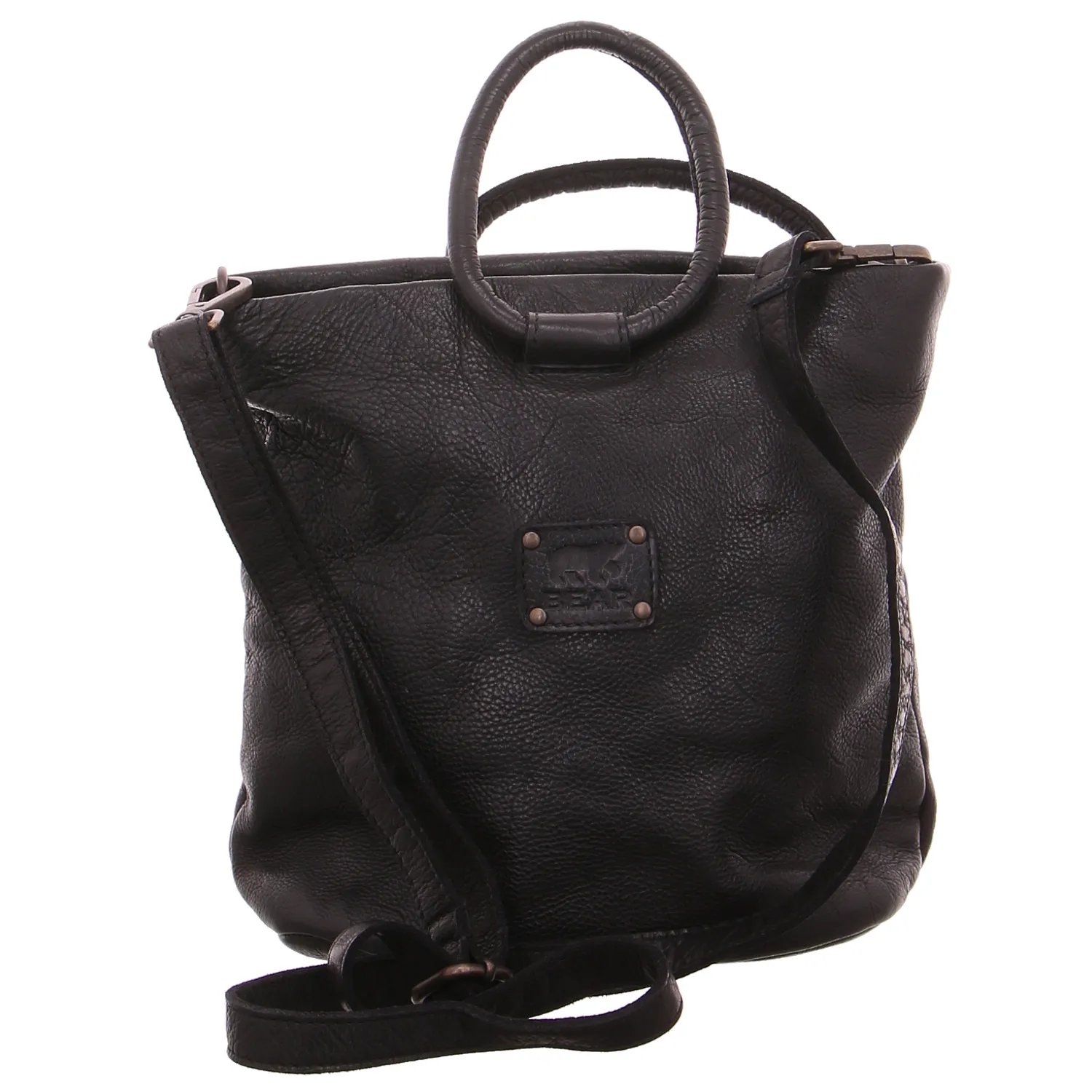 BEAR DESIGN Beuteltasche Schwarz Leder BEAR DESIGN Beuteltasche Schwarz Leder